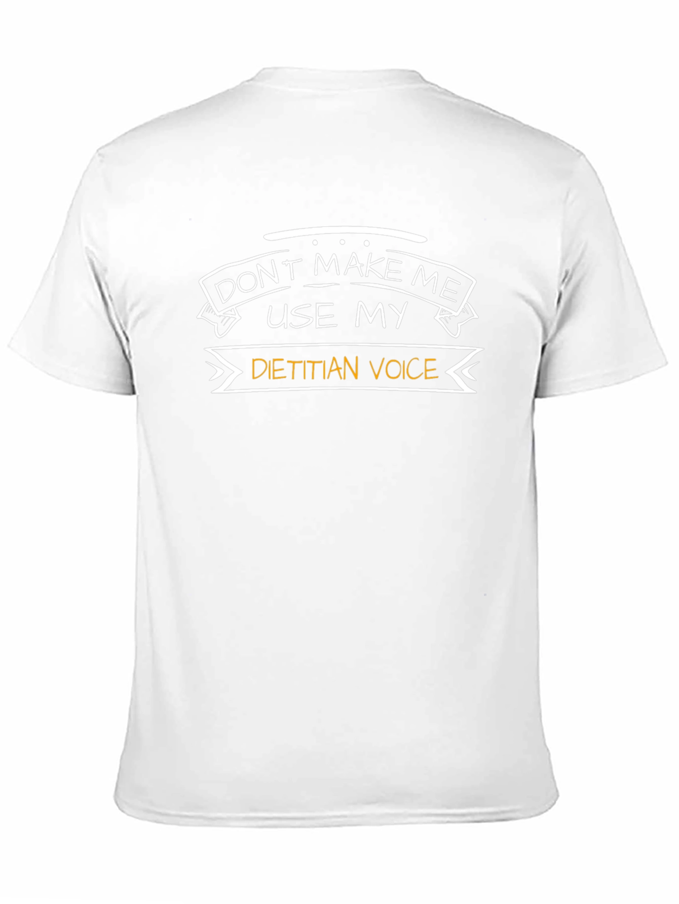 Black Dietitian Voice Funny T-Shirt view 11