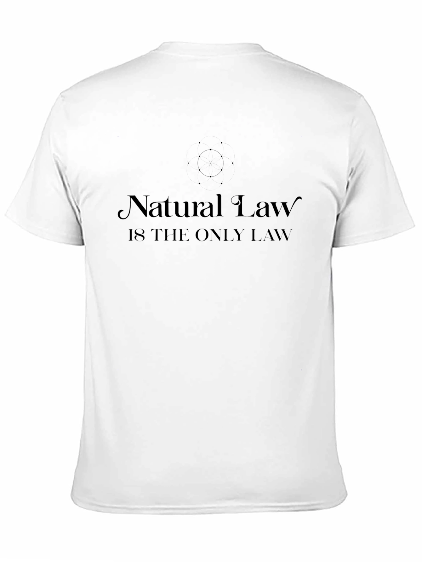Black Natural Law Graphic T-Shirt - Soft Cotton Tee view 11