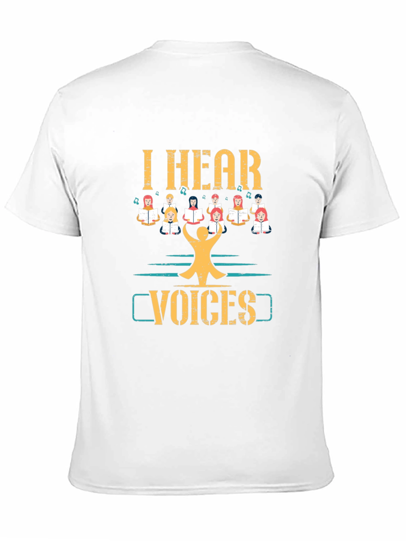 Black I Hear Voices T-Shirt Choir Singing Tee view 11