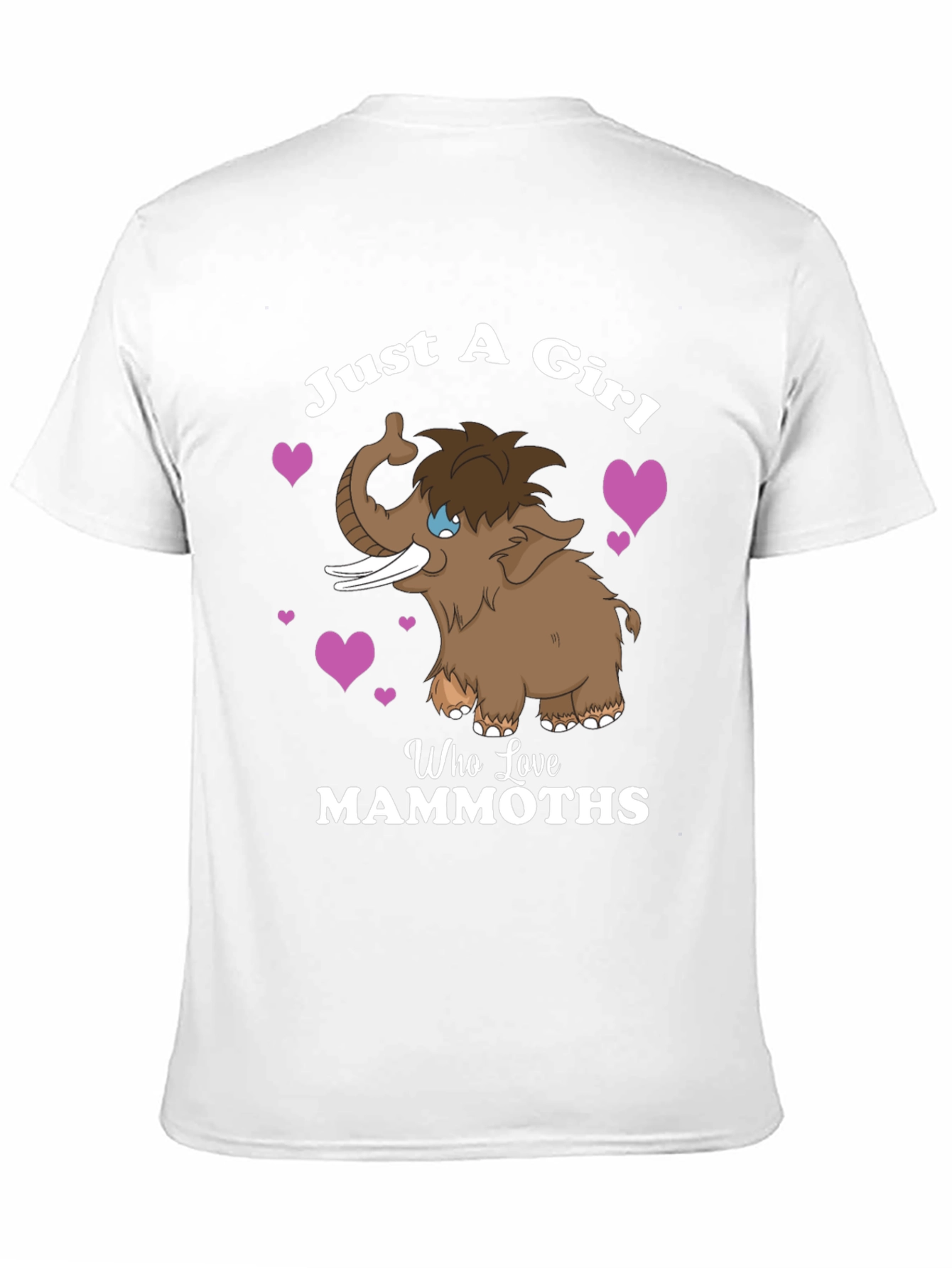 Black Just a Girl Who Loves Mammoths T-Shirt view 11