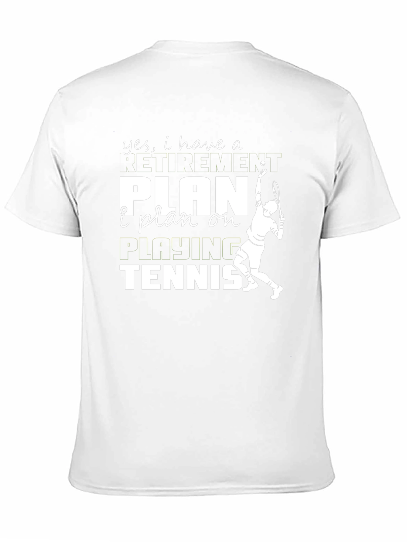 Black Funny Tennis Retirement Plan T-Shirt view 11