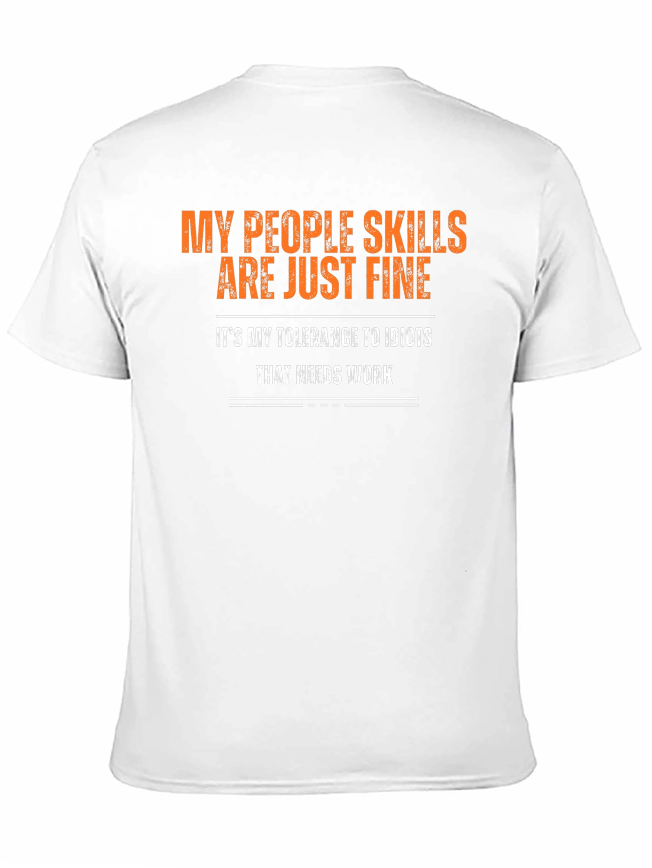 Black My People Skills Funny Graphic Tee view 11