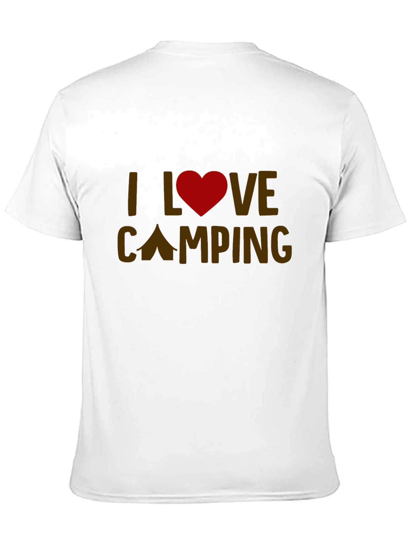 Black I Love Camping Graphic Tee - Black Casual T-Shirt view 11