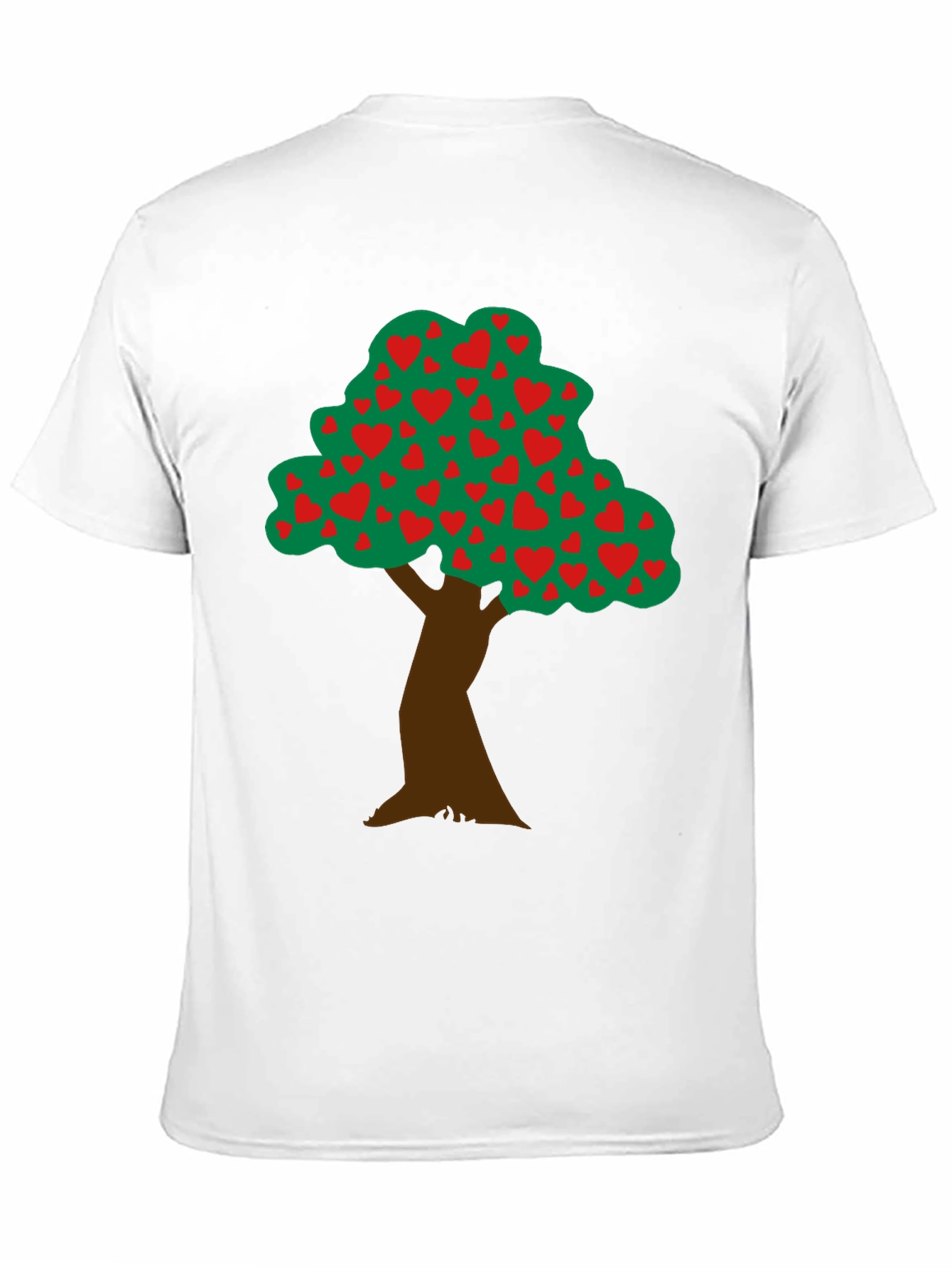 Black Heart Tree Graphic Tee - Black Cotton Blend view 11