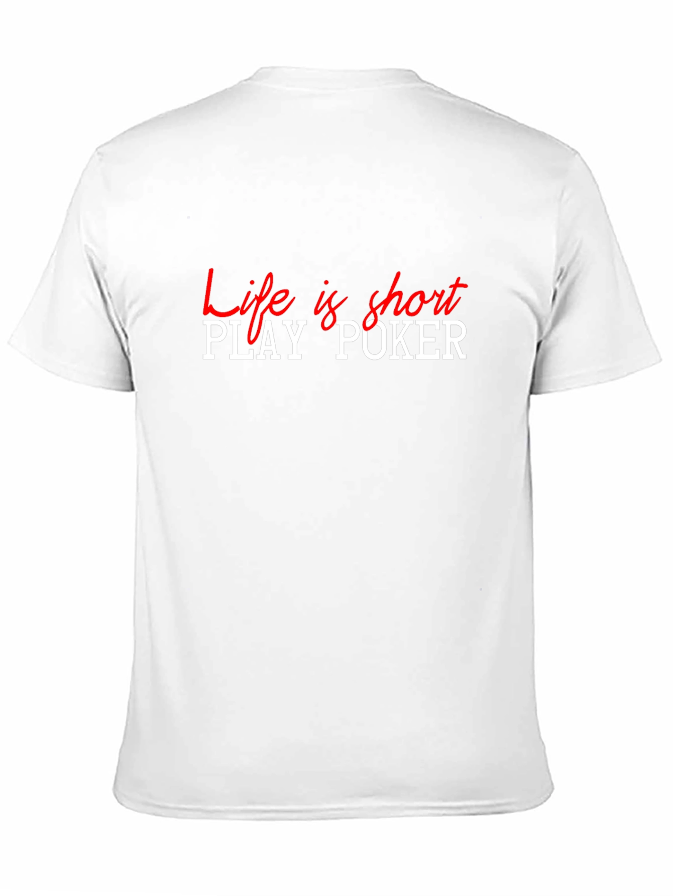 Black Life is Short, Play Poker T-Shirt view 11