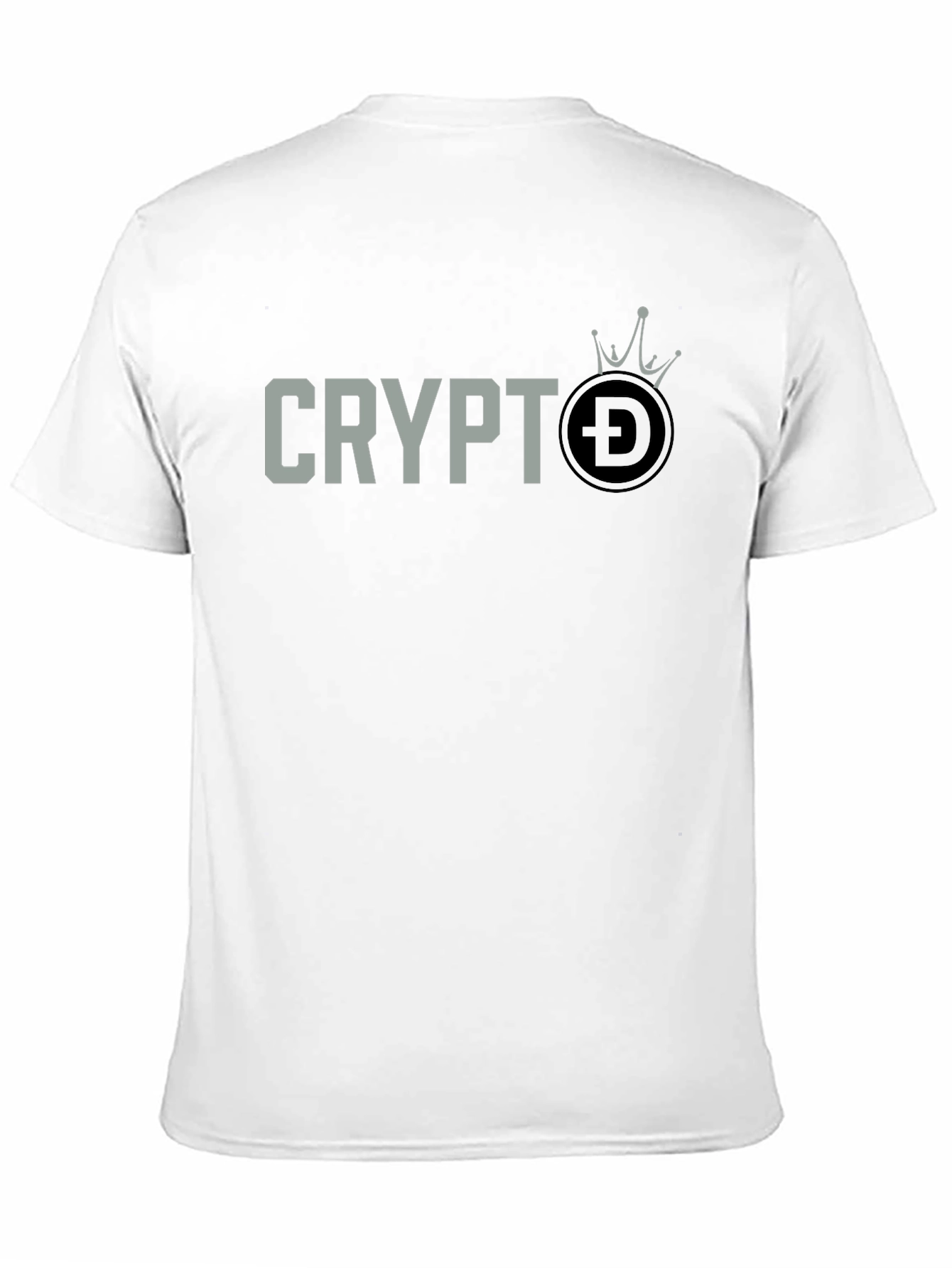 Black Crypto DOGE Crown T-Shirt - Black Graphic Tee view 11