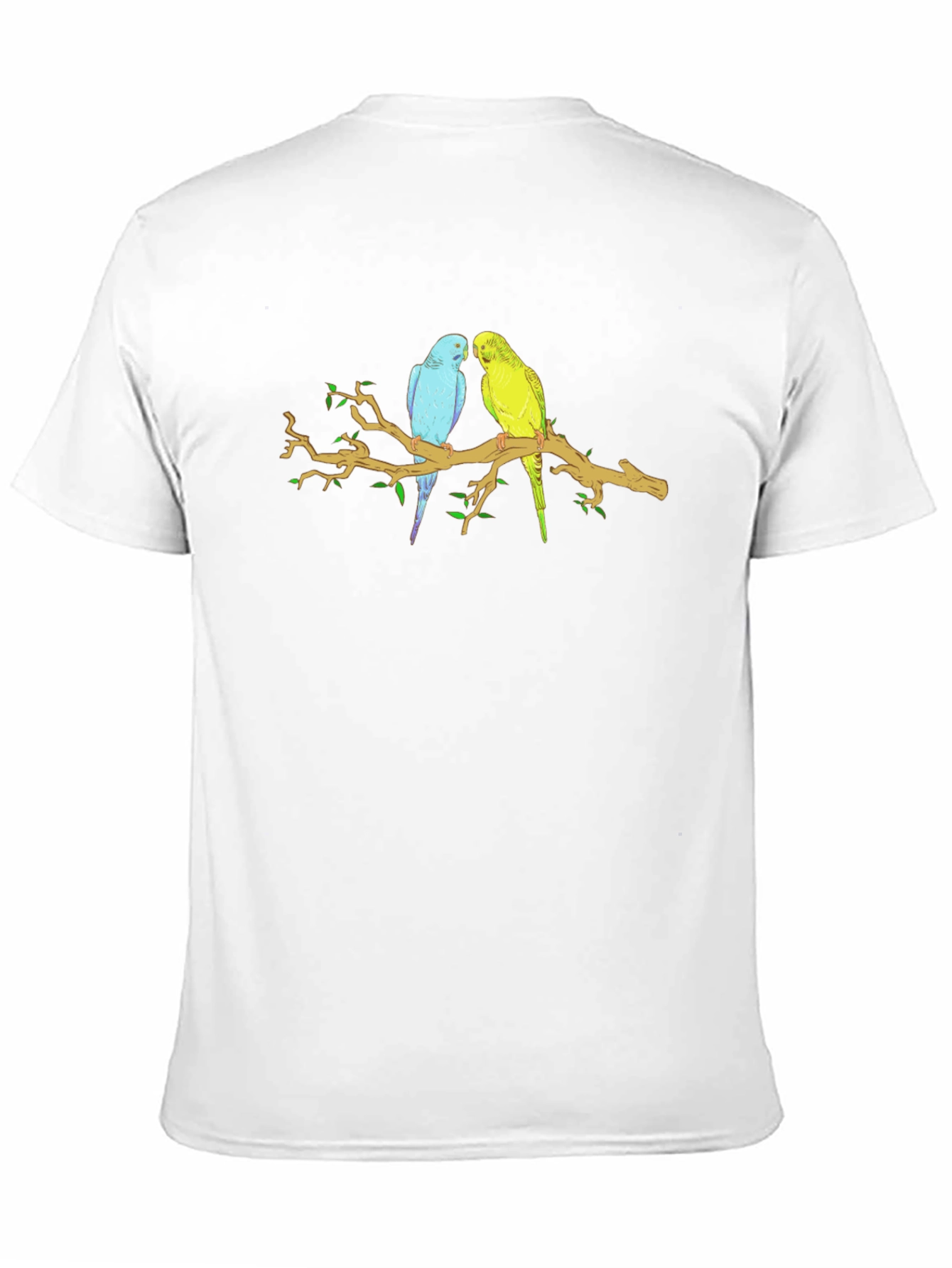 Black Parakeet Branch Graphic T-Shirt view 11