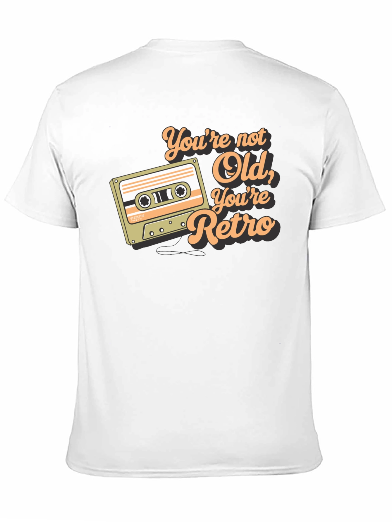 Black Retro Cassette Tape Graphic Tee - You're Not Old view 11