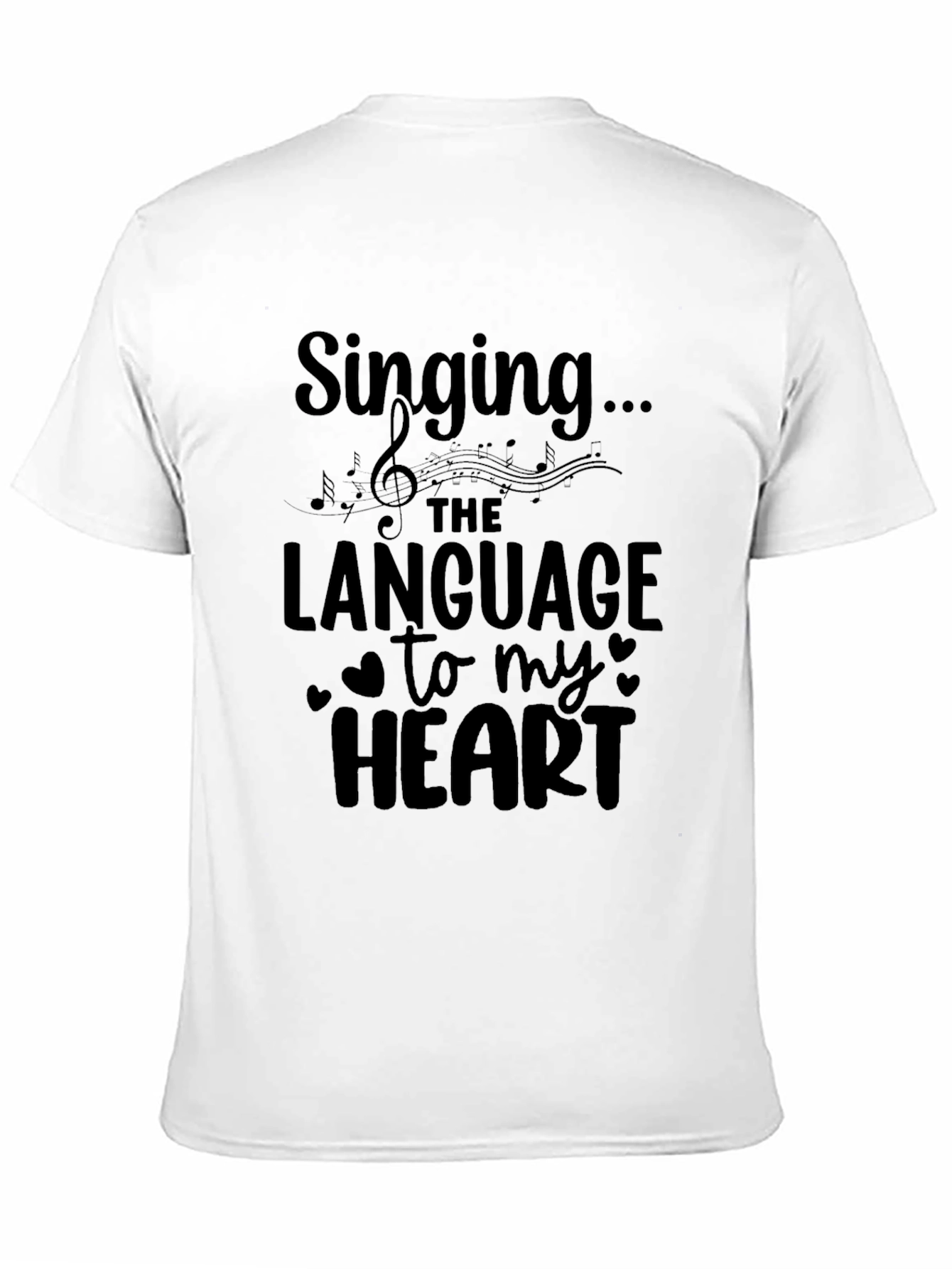 Black Singing Language of the Heart T-Shirt view 11