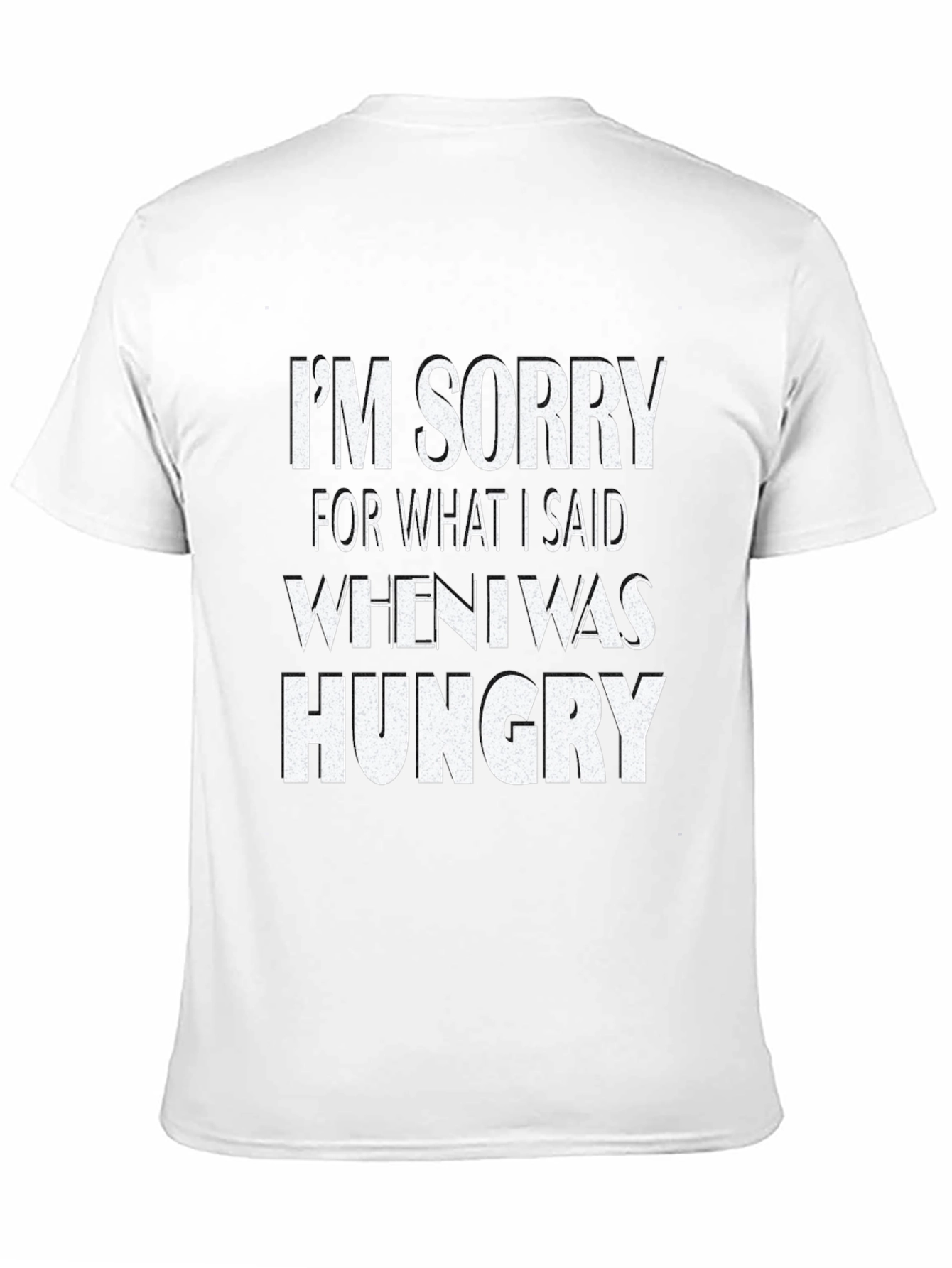 Black I'm Sorry When Hungry Black Graphic Tee view 11
