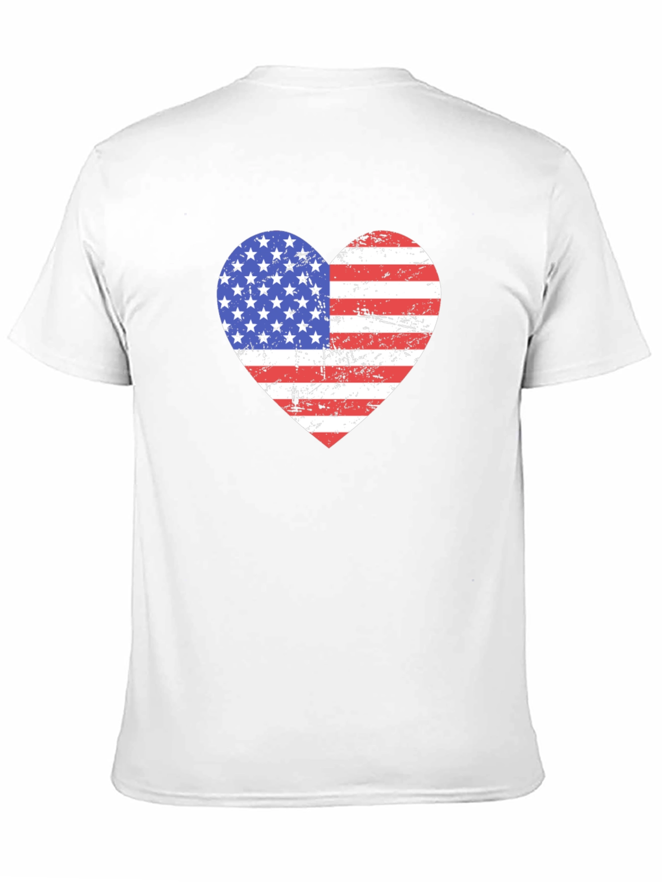 USA Flag Heart Graphic Tee - 11
