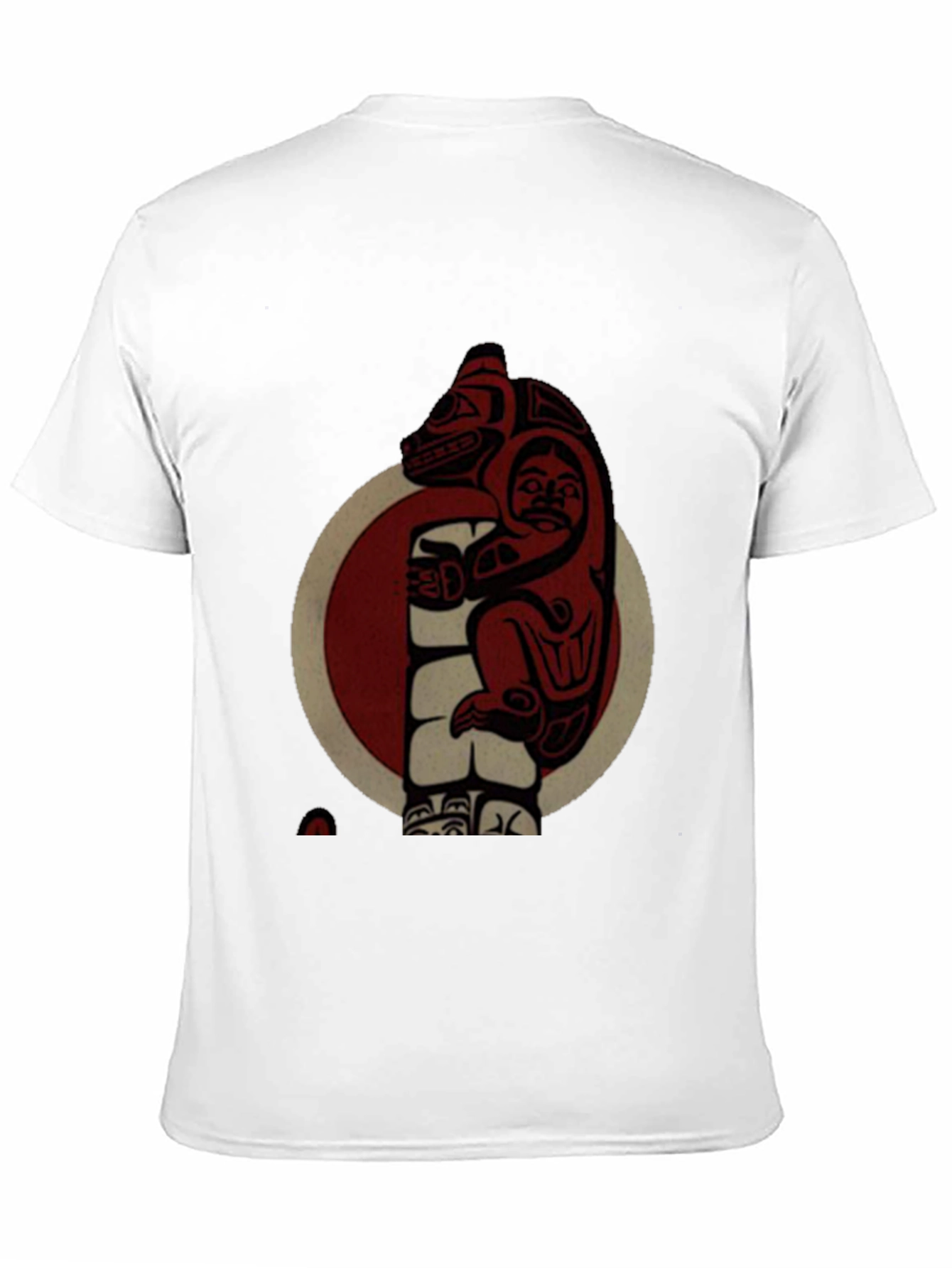 Black Native Art Bear Graphic T-Shirt view 11