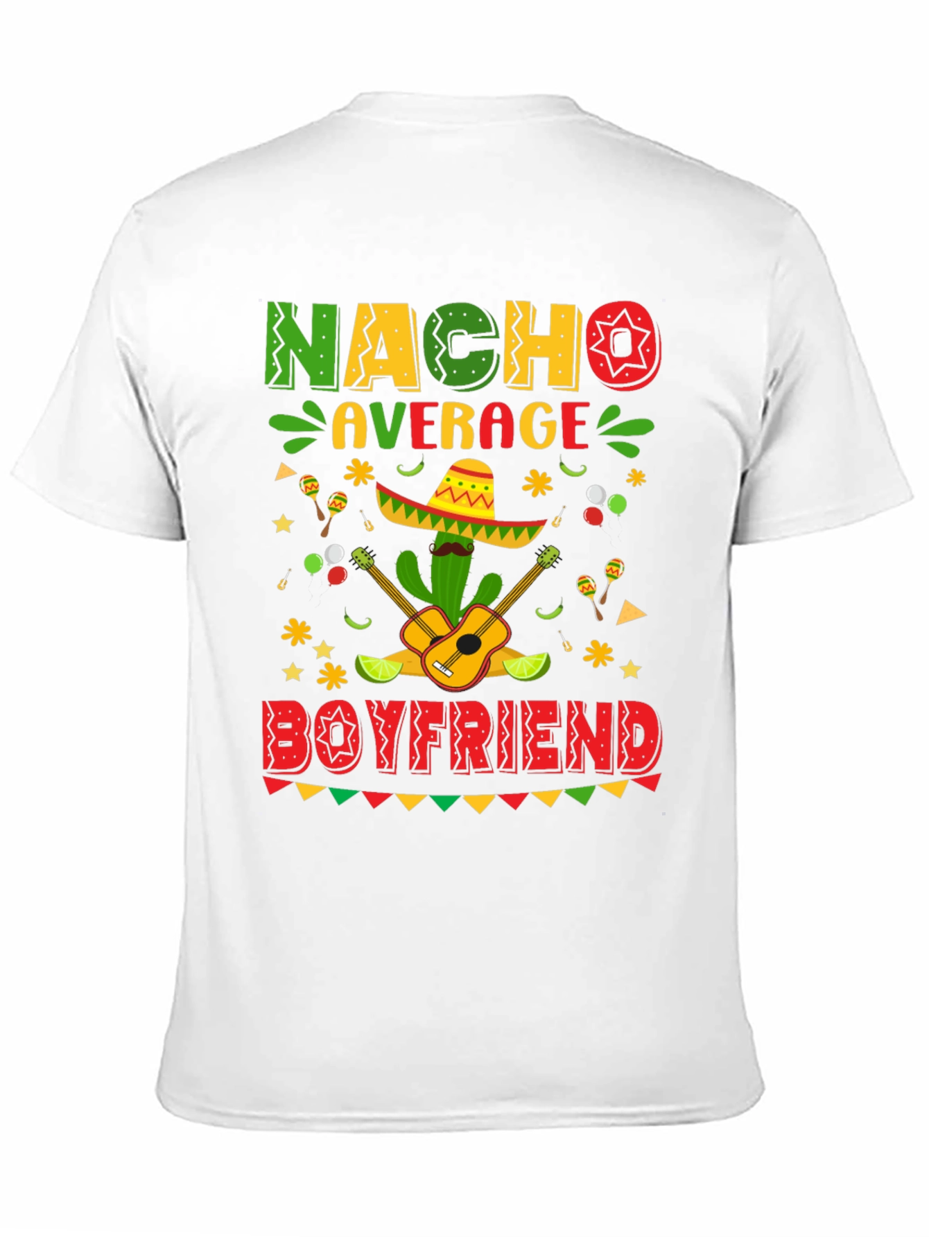 Black Nacho Average Boyfriend Graphic T-Shirt view 11