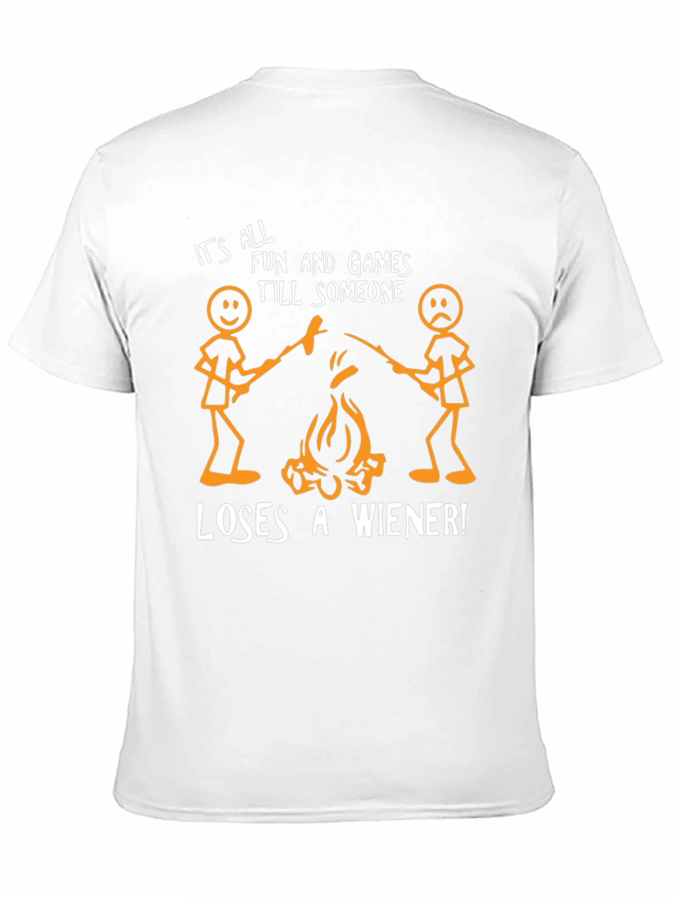 Black Funny Wiener Roast T-Shirt - All Fun and Games Until... view 11