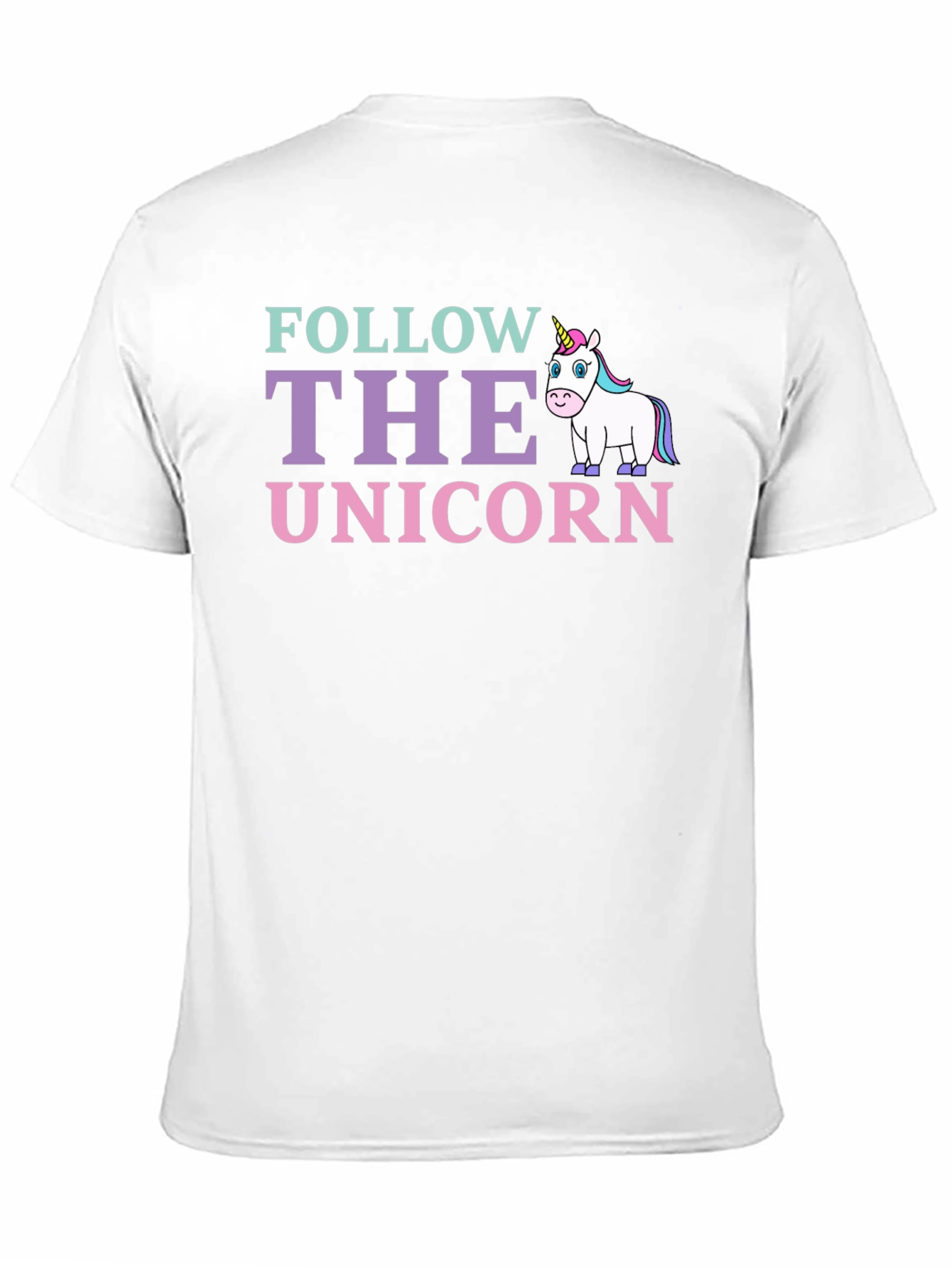 Black Follow The Unicorn Graphic T-Shirt view 11