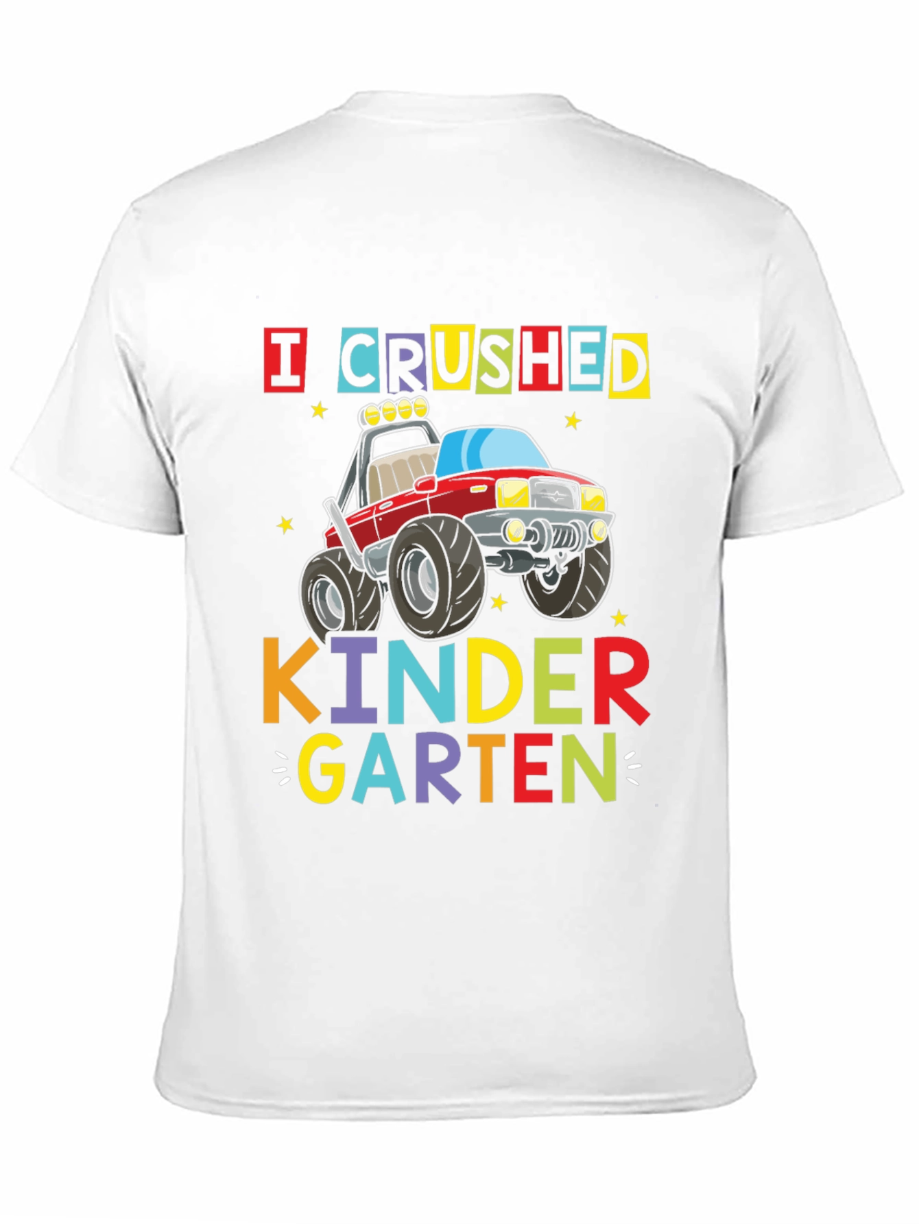 Black Crushed Kindergarten Monster Truck Graphic Tee view 11