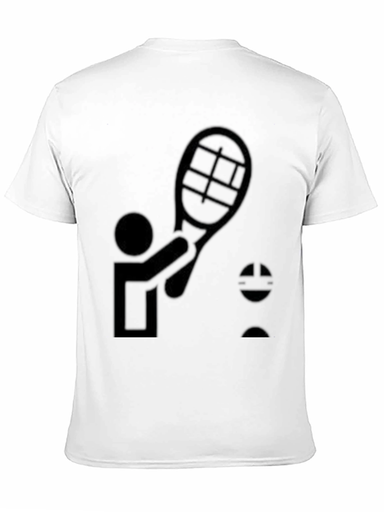 Black Tennis Player Graphic Tee - Black view 11