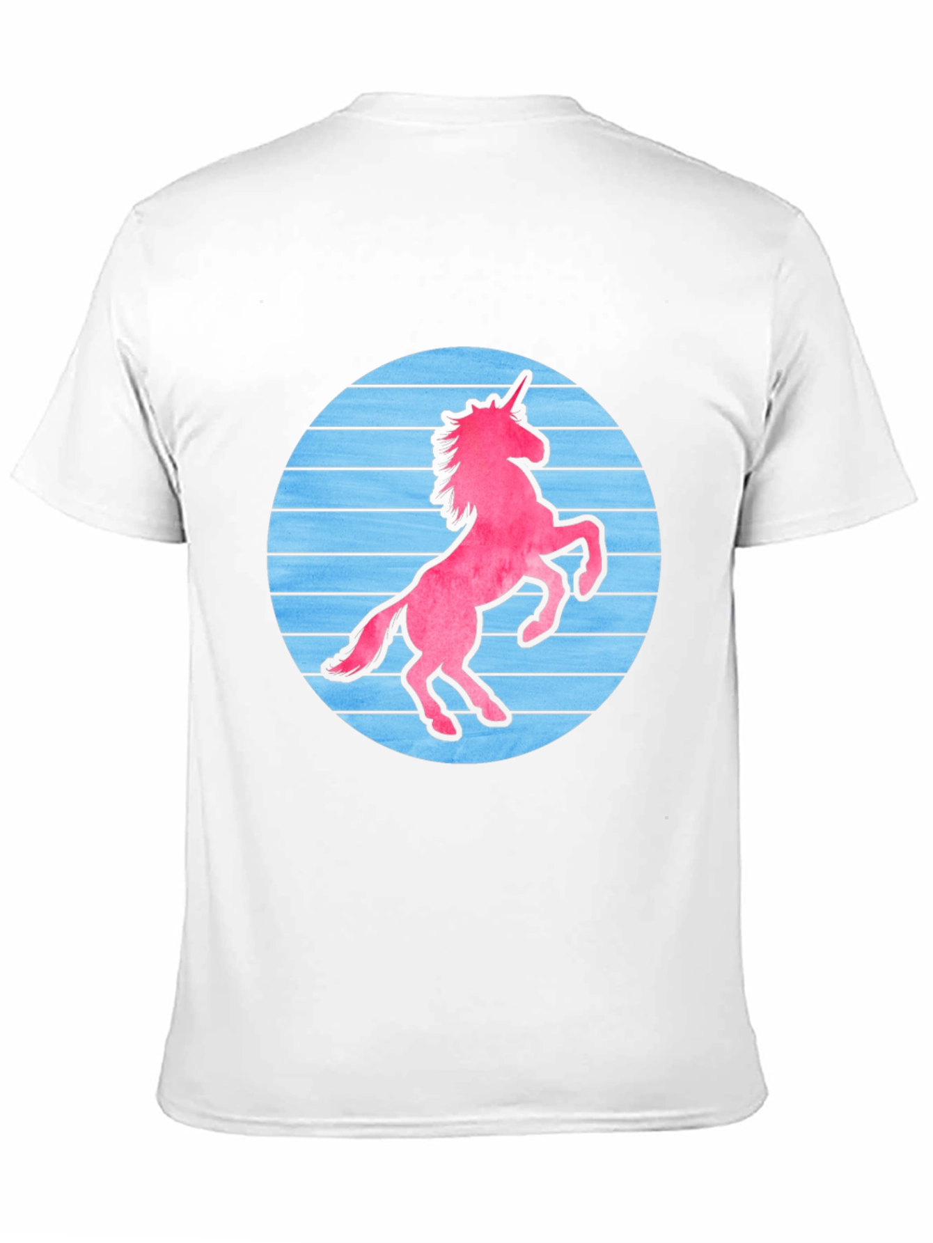 Black Retro Unicorn Graphic T-Shirt - Black Cotton Blend view 11