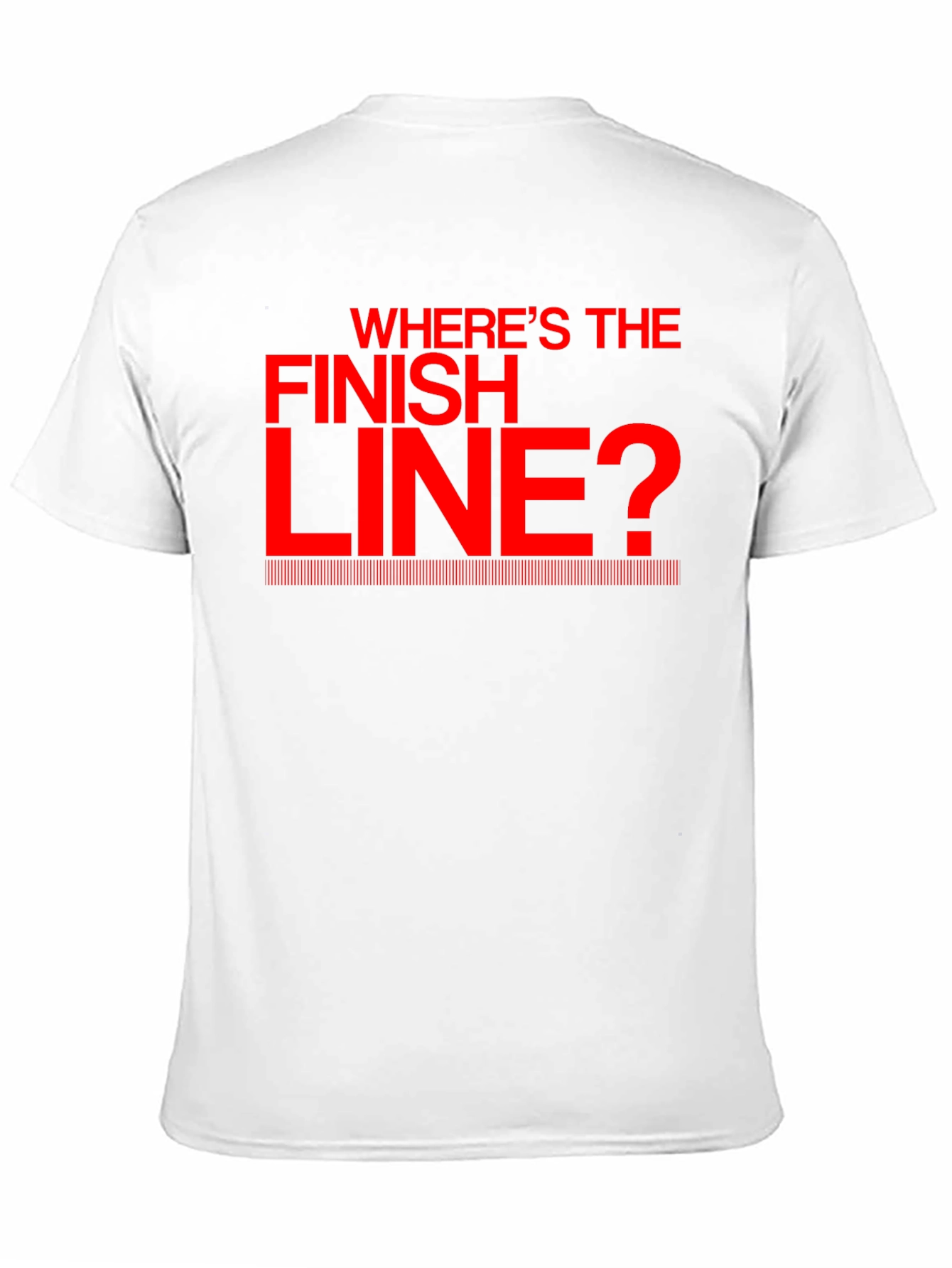 Black Where's the Finish Line? Black T-Shirt view 11