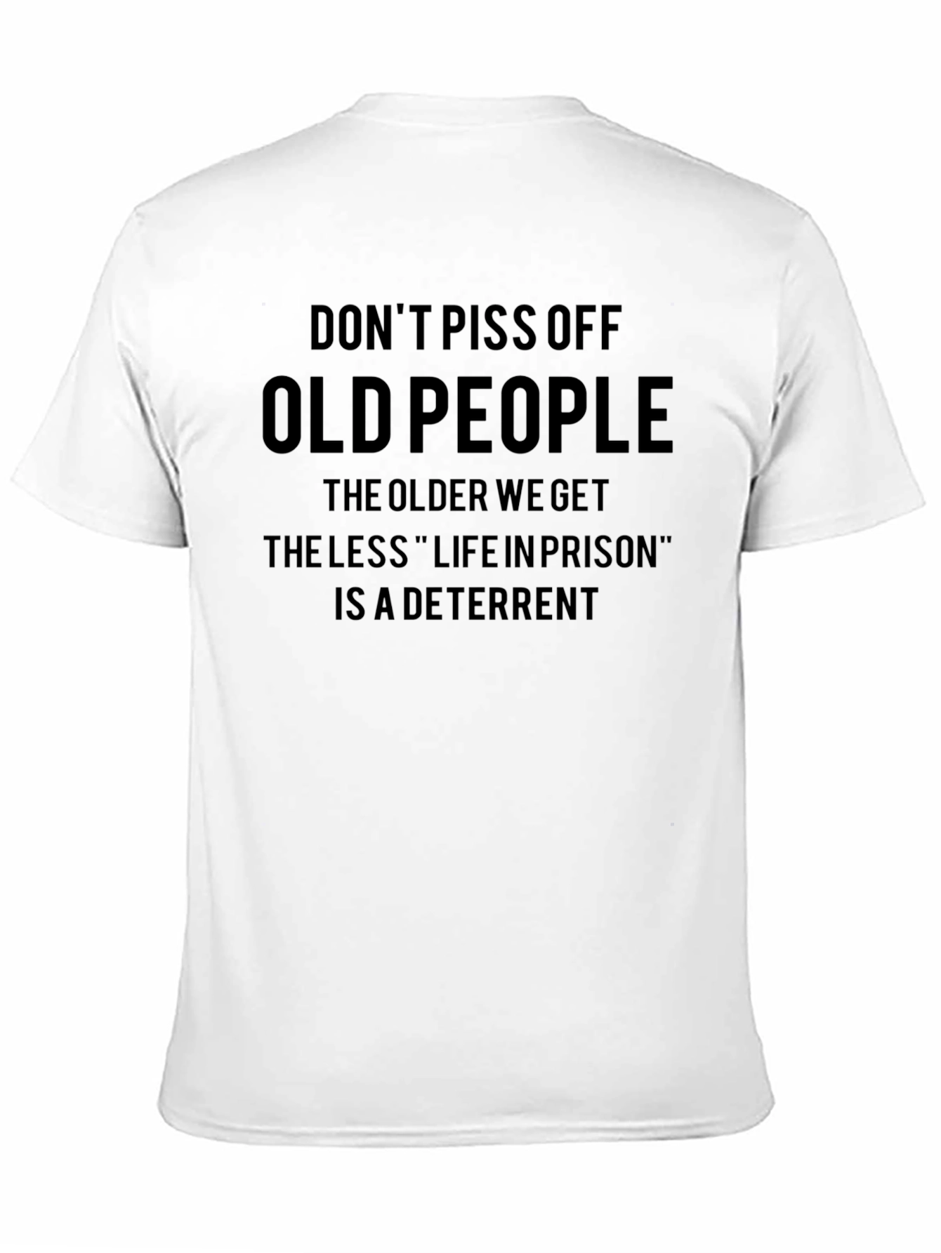 Black Don't Piss Off Old People Graphic T-Shirt view 11