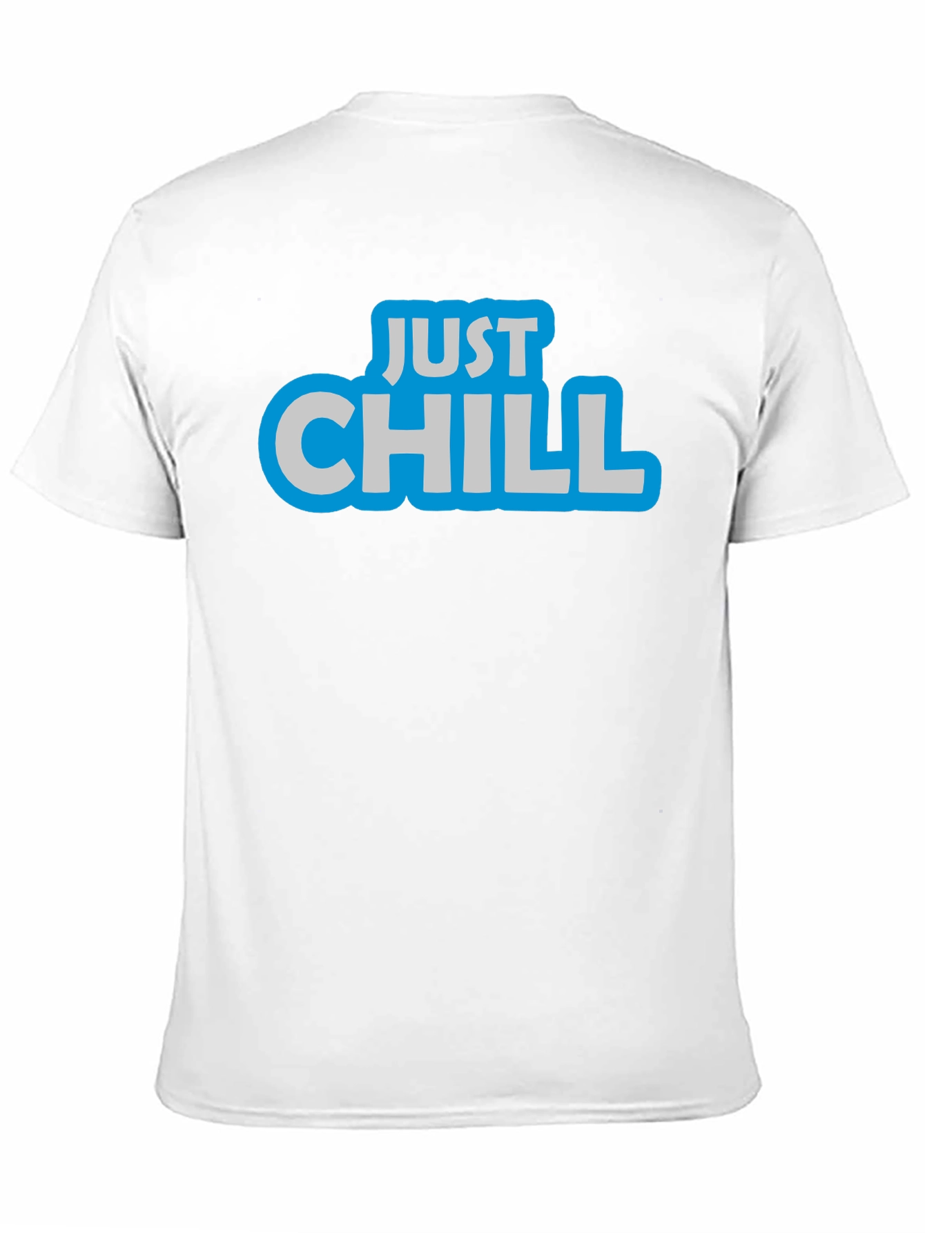 Black Just Chill Black Graphic T-Shirt view 11