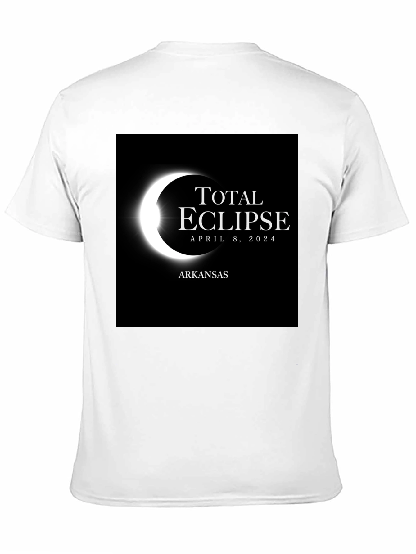 Black Total Eclipse Arkansas April 8, 2024 T-Shirt view 11
