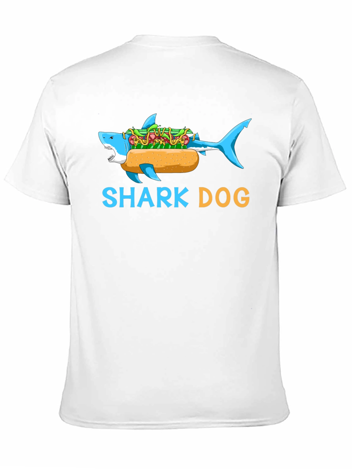 Black Shark Dog Graphic T-Shirt - Funny Novelty Tee view 11