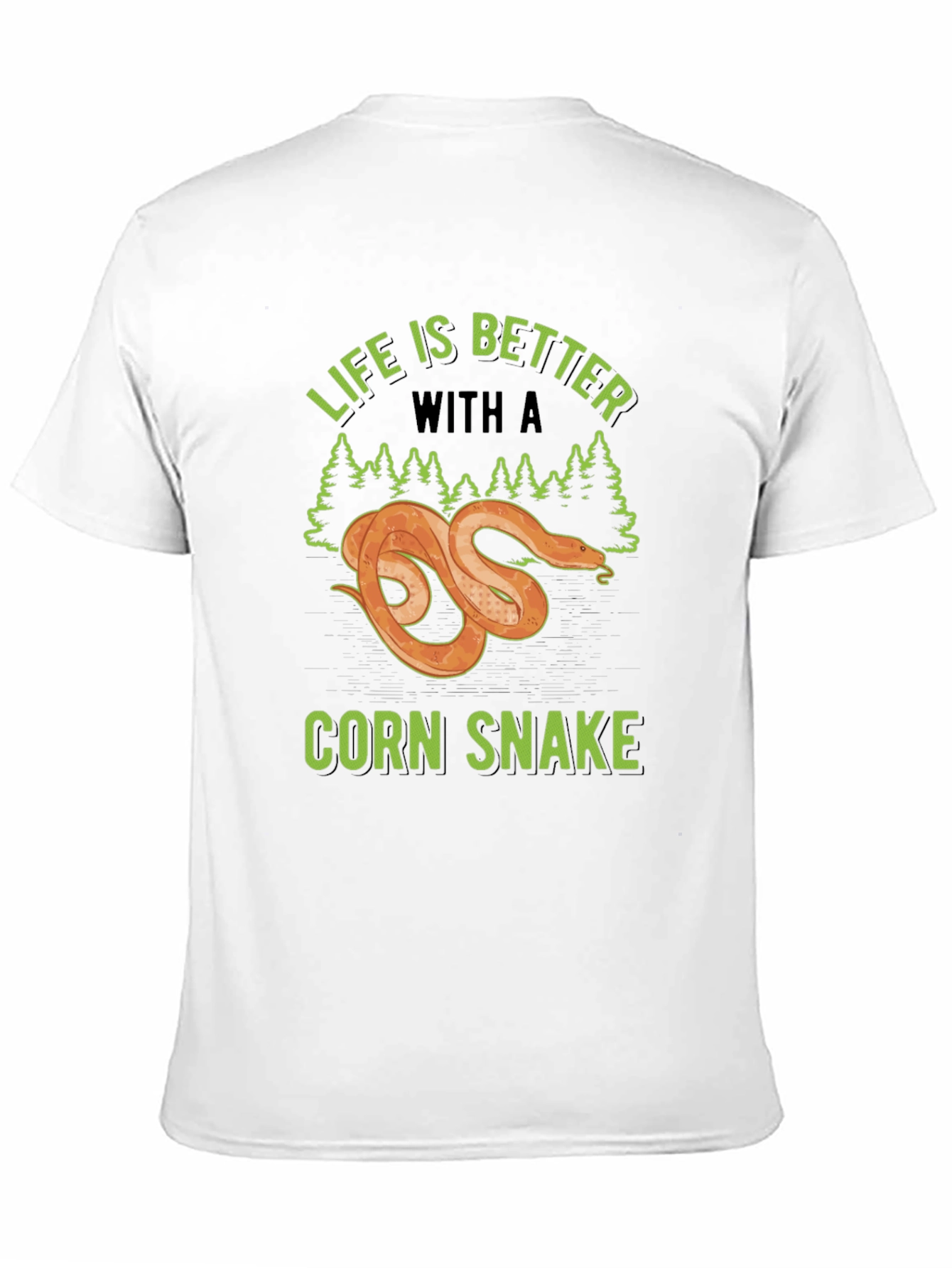 Black Life is Better with a Corn Snake Graphic T-Shirt view 11