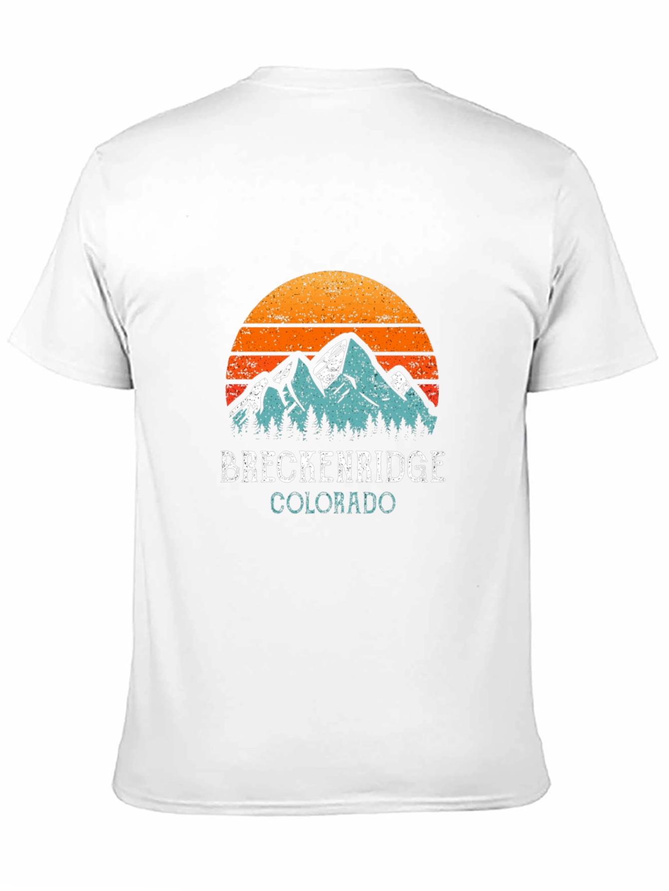 Black Breckenridge Colorado Vintage Style T-Shirt view 11