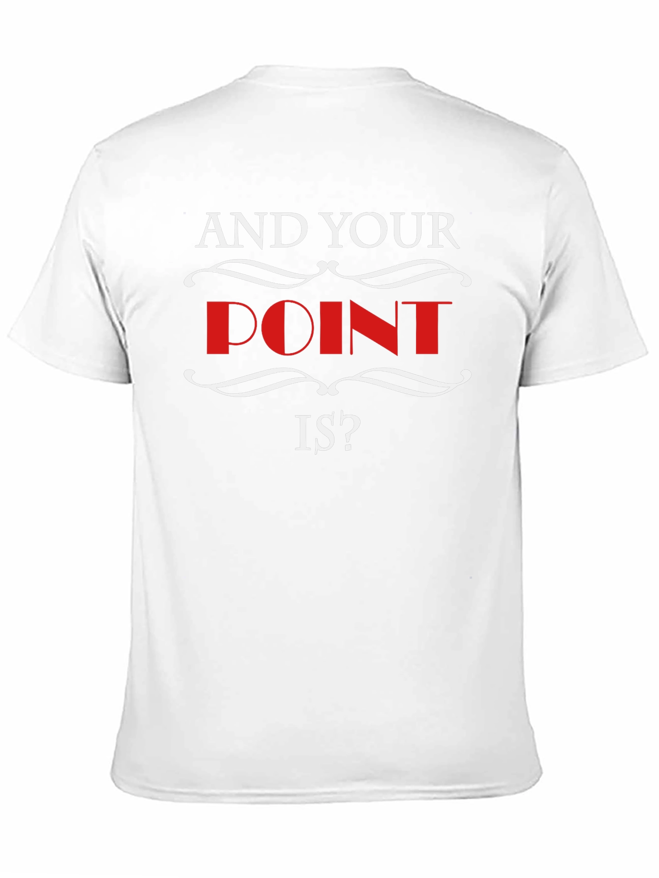 Black And Your Point Is? Graphic Tee - Black view 11