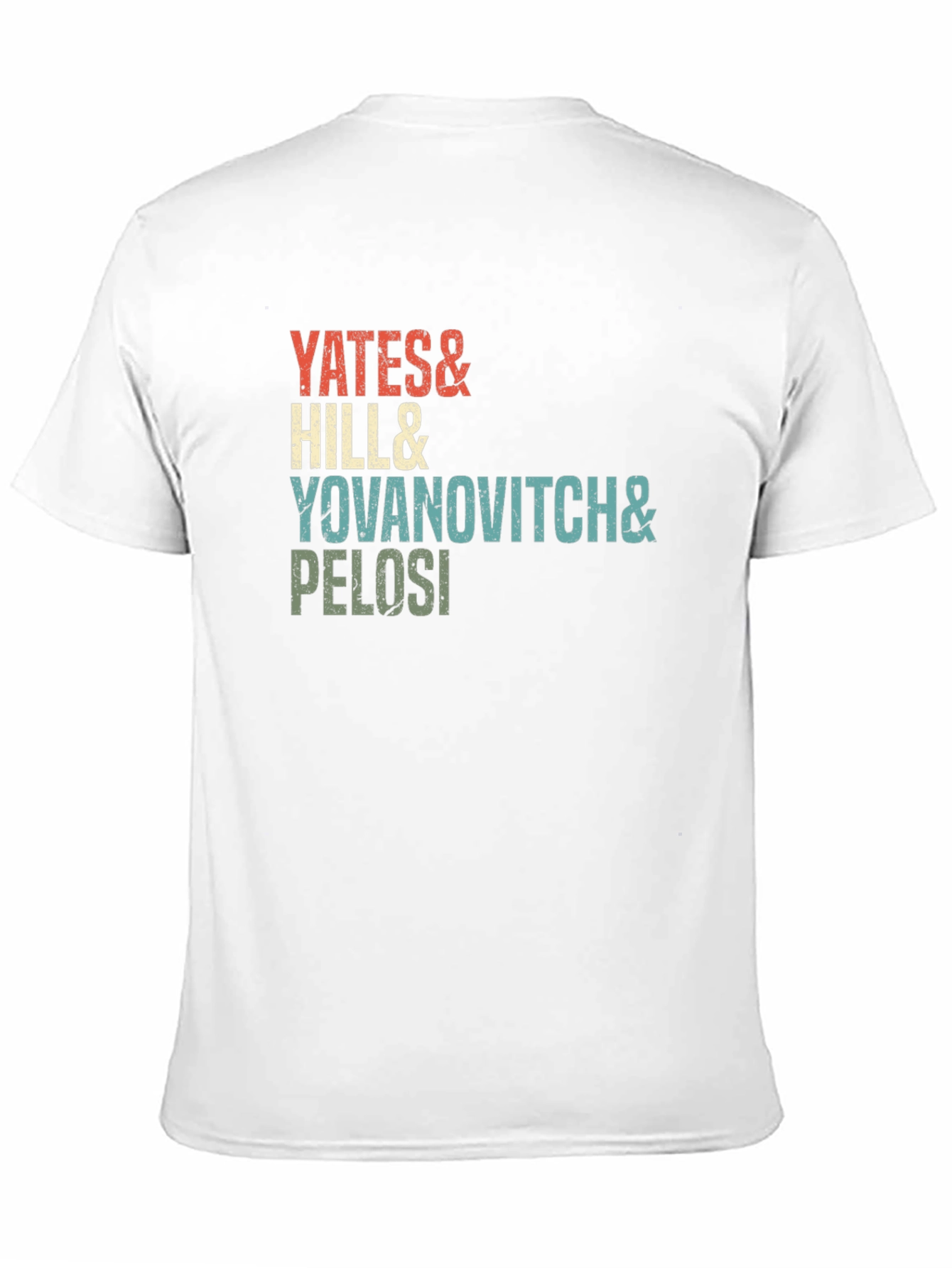 Black Yates, Hill, Yovanovitch, Pelosi Retro Tee view 11