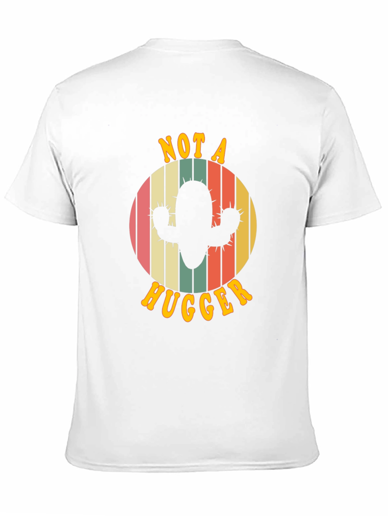 Black Not A Hugger Cactus Graphic Tee - Retro Style view 11