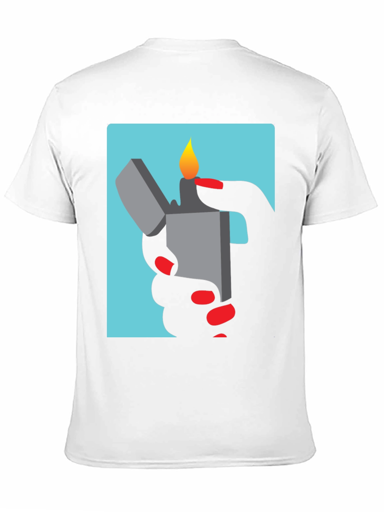Black Lighter Graphic Tee - Sleek Design, Soft Fabric view 11