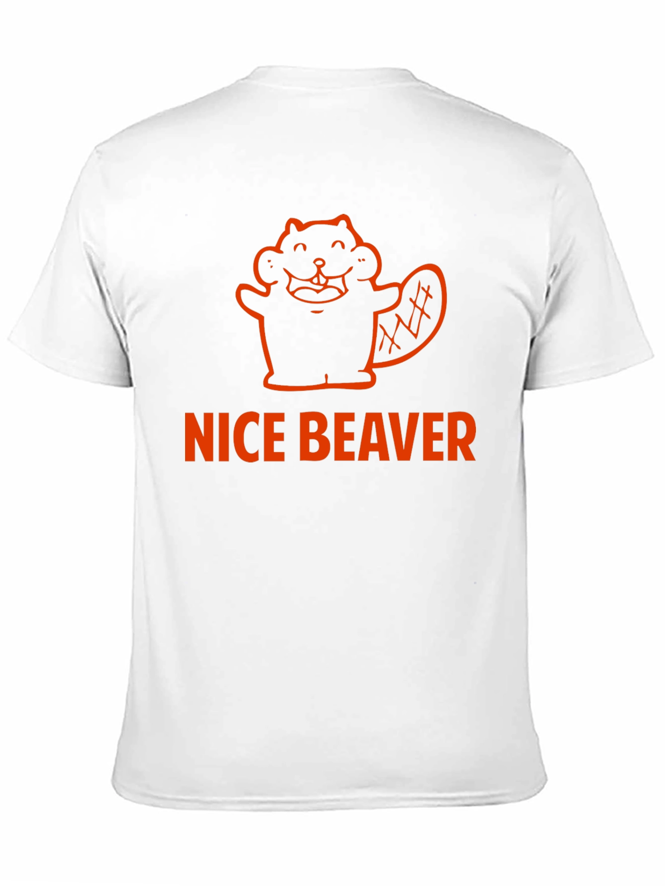 Black Nice Beaver Graphic Tee - Unisex Black T-Shirt view 11