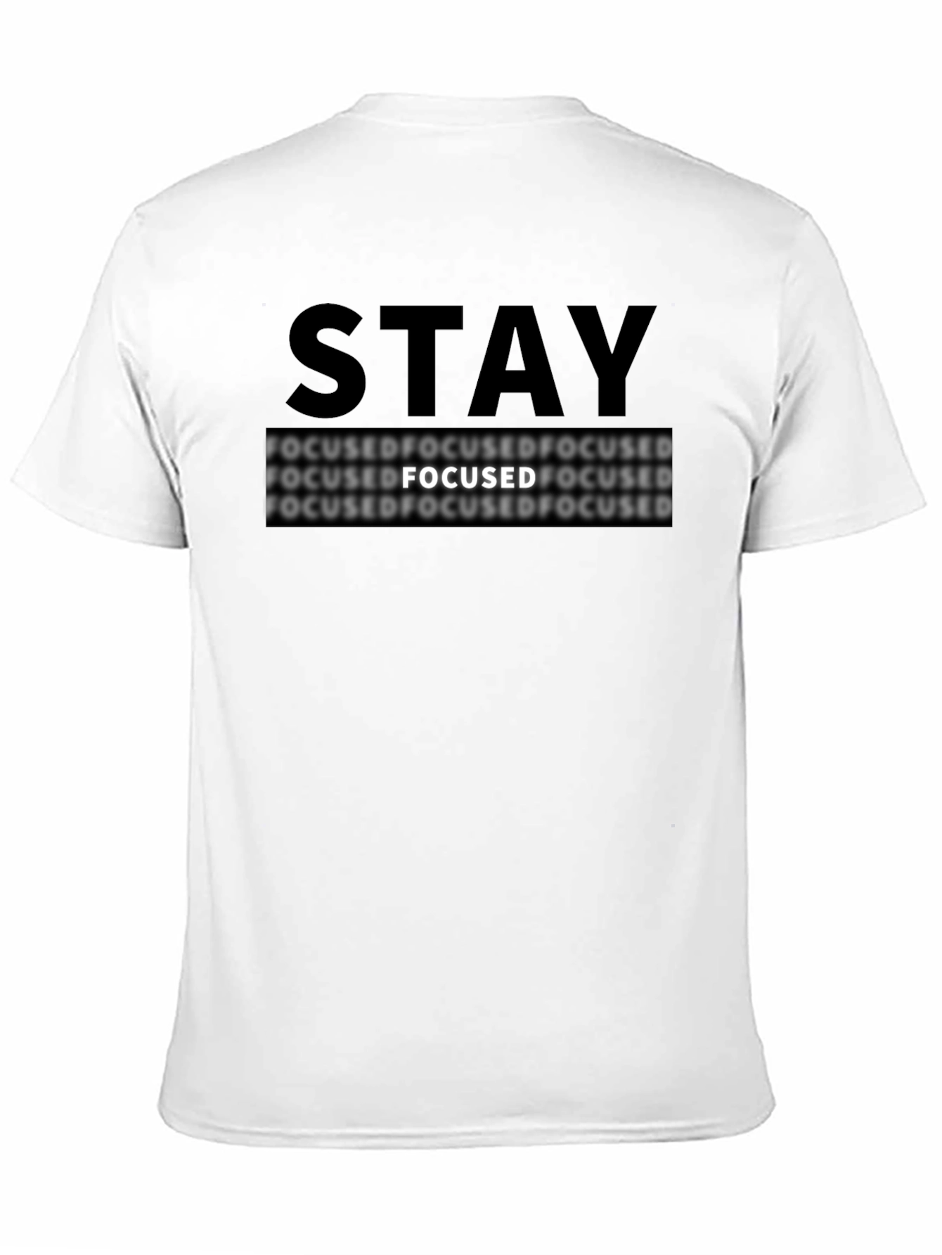 Black Stay Focused Graphic Tee - Black T-Shirt view 11