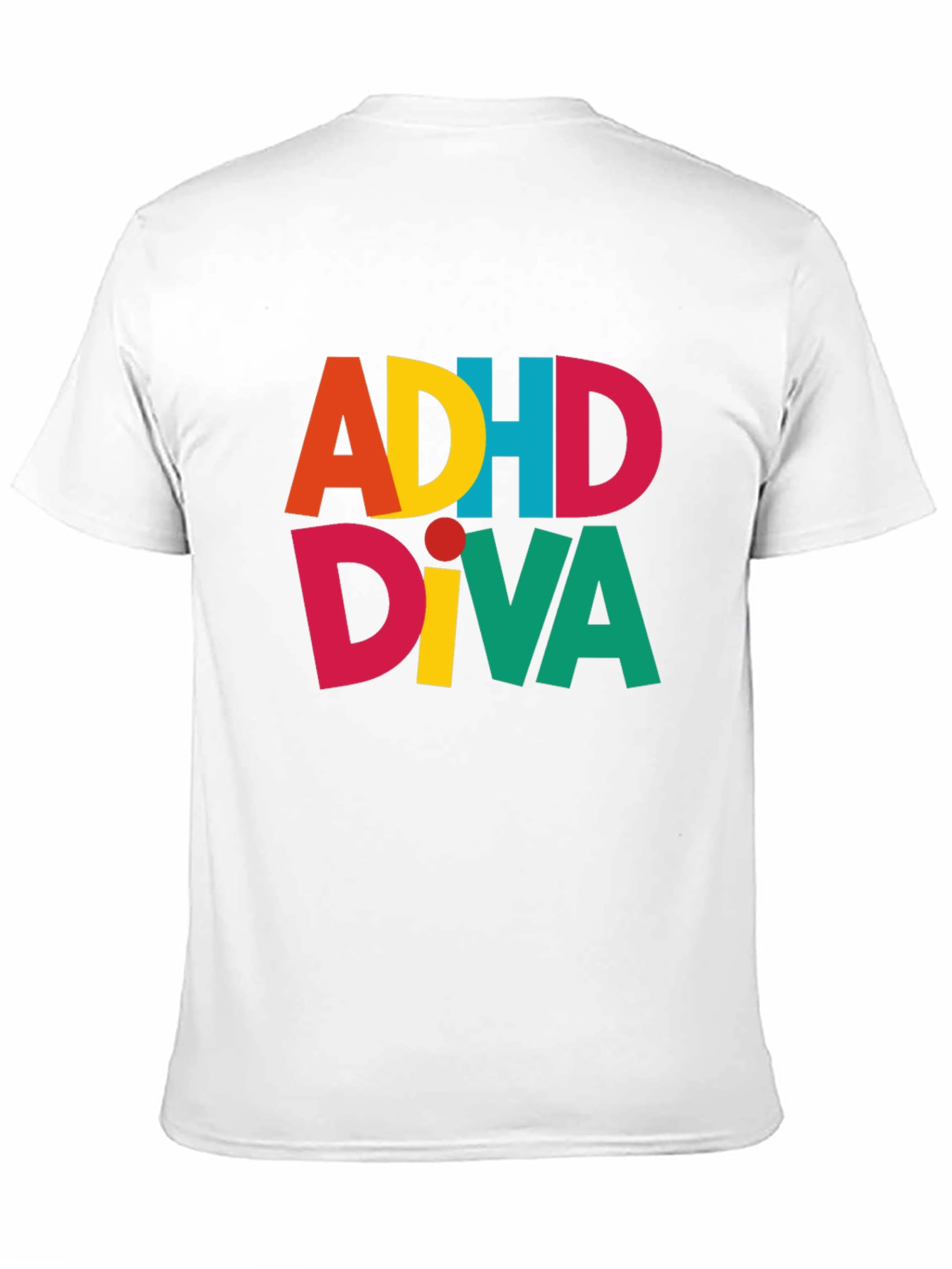 Black ADHDiva T-Shirt - Colorful Graphic Tee view 11