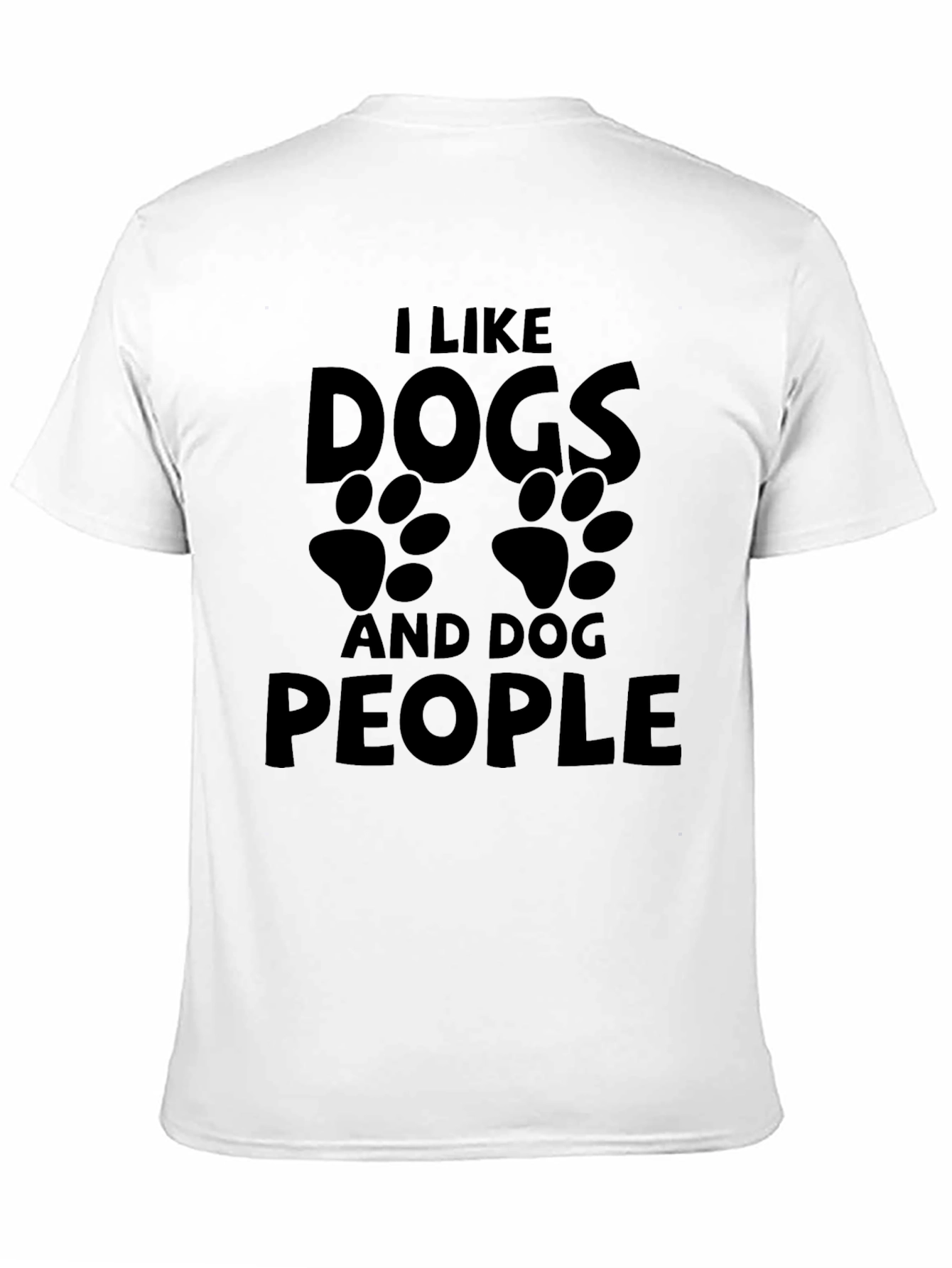 Black I Like Dogs And Dog People T-Shirt view 11