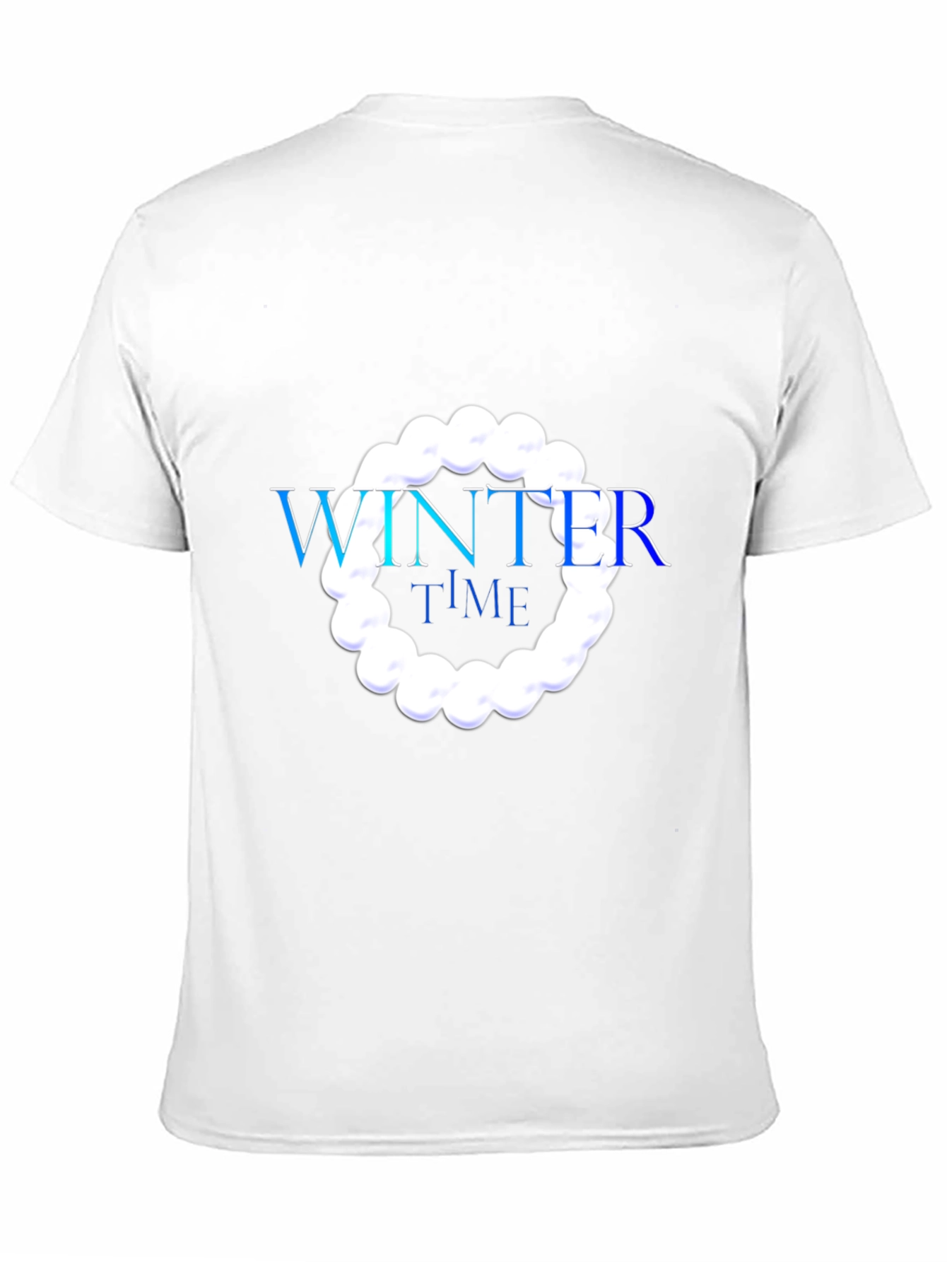 Black Winter Time Graphic Black T-Shirt view 11