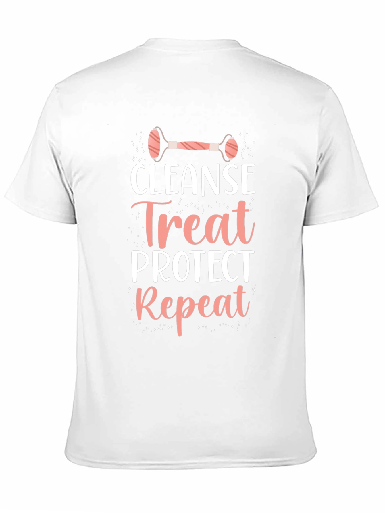 Black Cleanse Treat Protect Repeat T-Shirt - Skincare Routine view 11