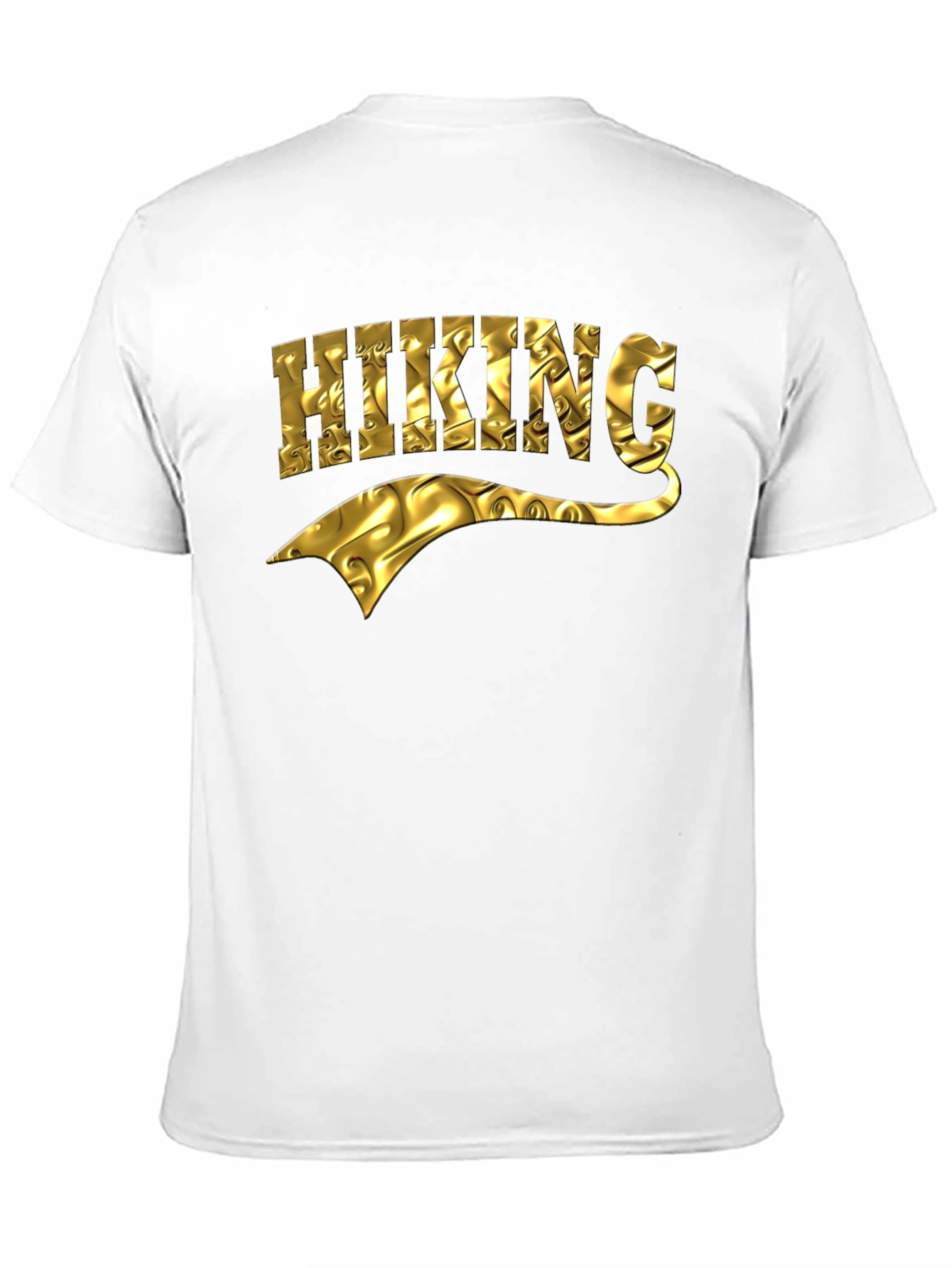 Black Hiking Gold Textured Graphic Tee view 11