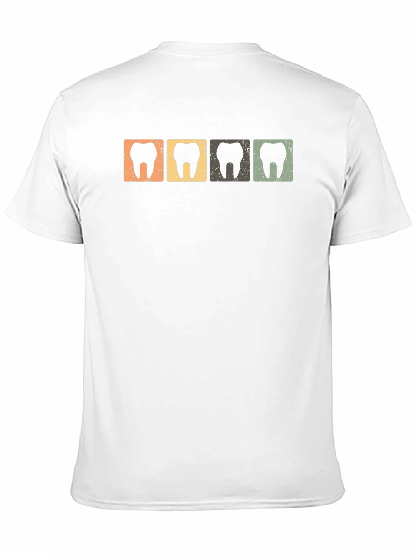 Black Retro Dentist Tee: Vintage Tooth Graphic Black T-Shirt view 11