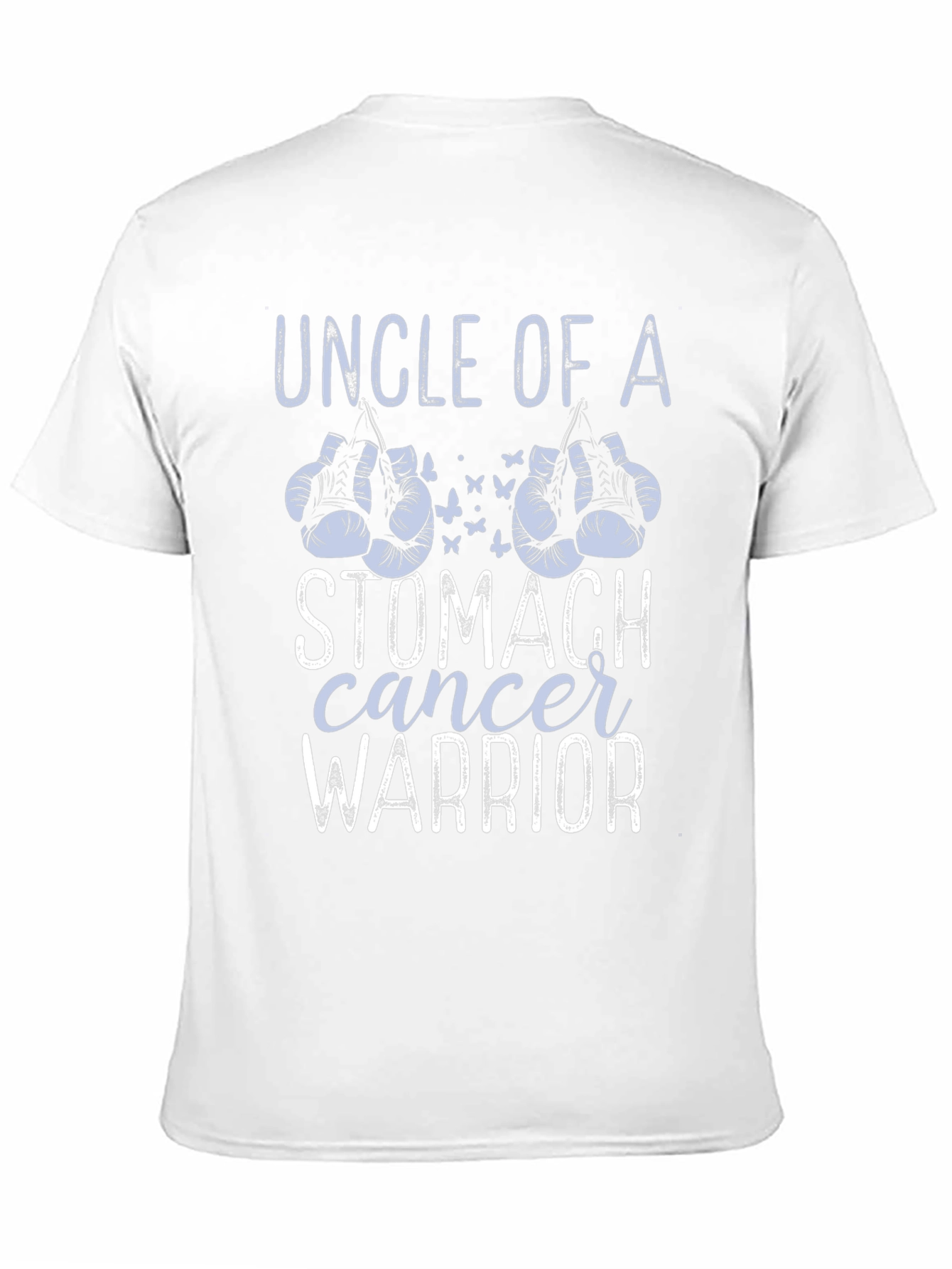 Black Uncle of a Stomach Cancer Warrior T-Shirt view 11