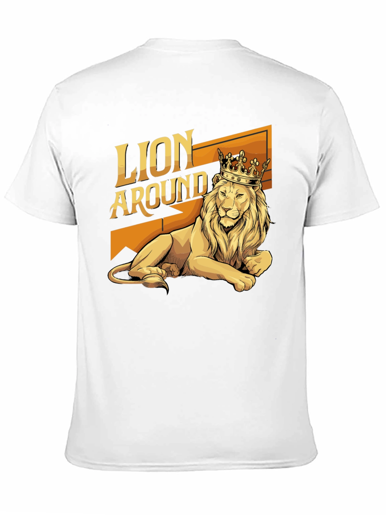 Black Lion Around T-Shirt - King of the Jungle Graphic Tee view 11
