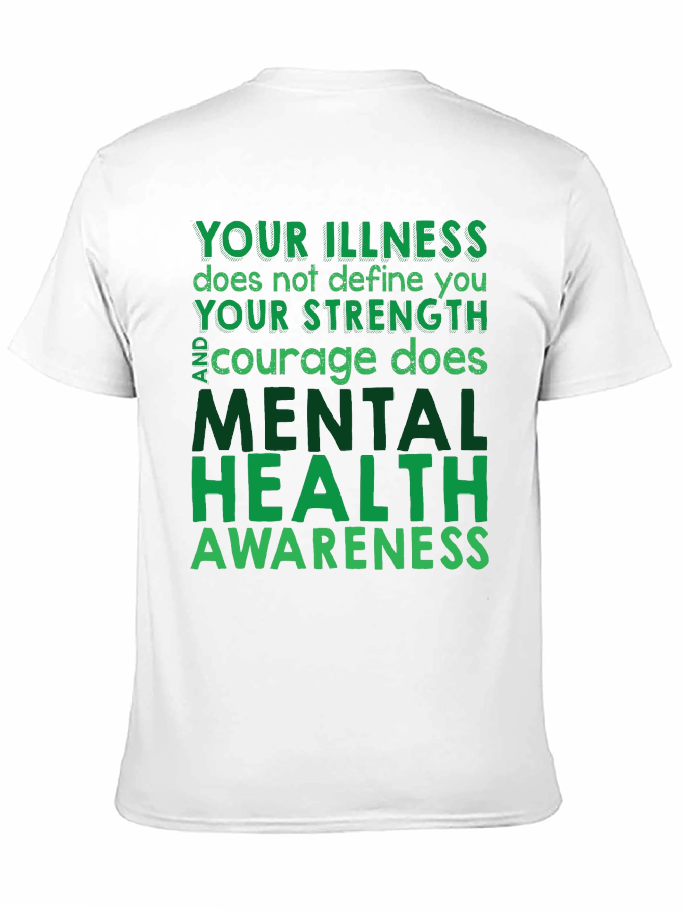 Black Mental Health Awareness T-Shirt - Inspirational Tee view 11
