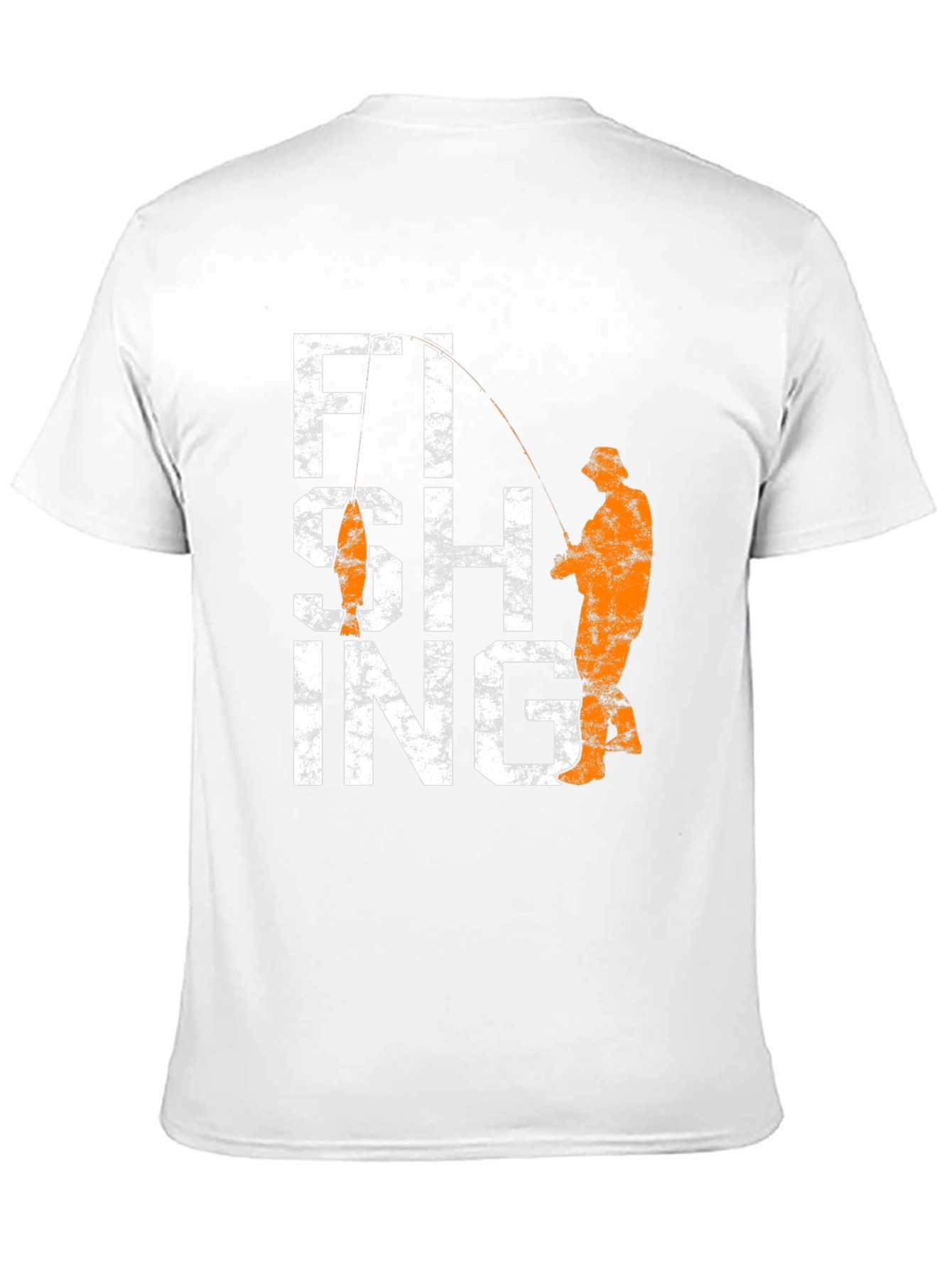 Black Fishing Graphic Tee - Black Cotton Angler T-Shirt view 11