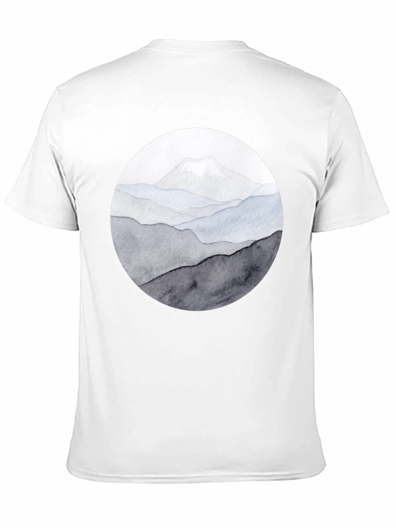 Black Mountain Range Graphic Tee - Black Casual Shirt view 11
