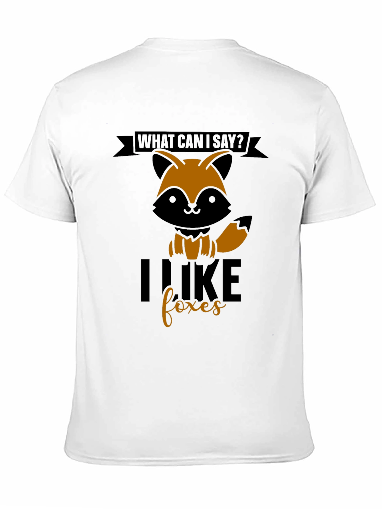 Black I Like Foxes T-Shirt - Graphic Tee for Animal Lovers view 11