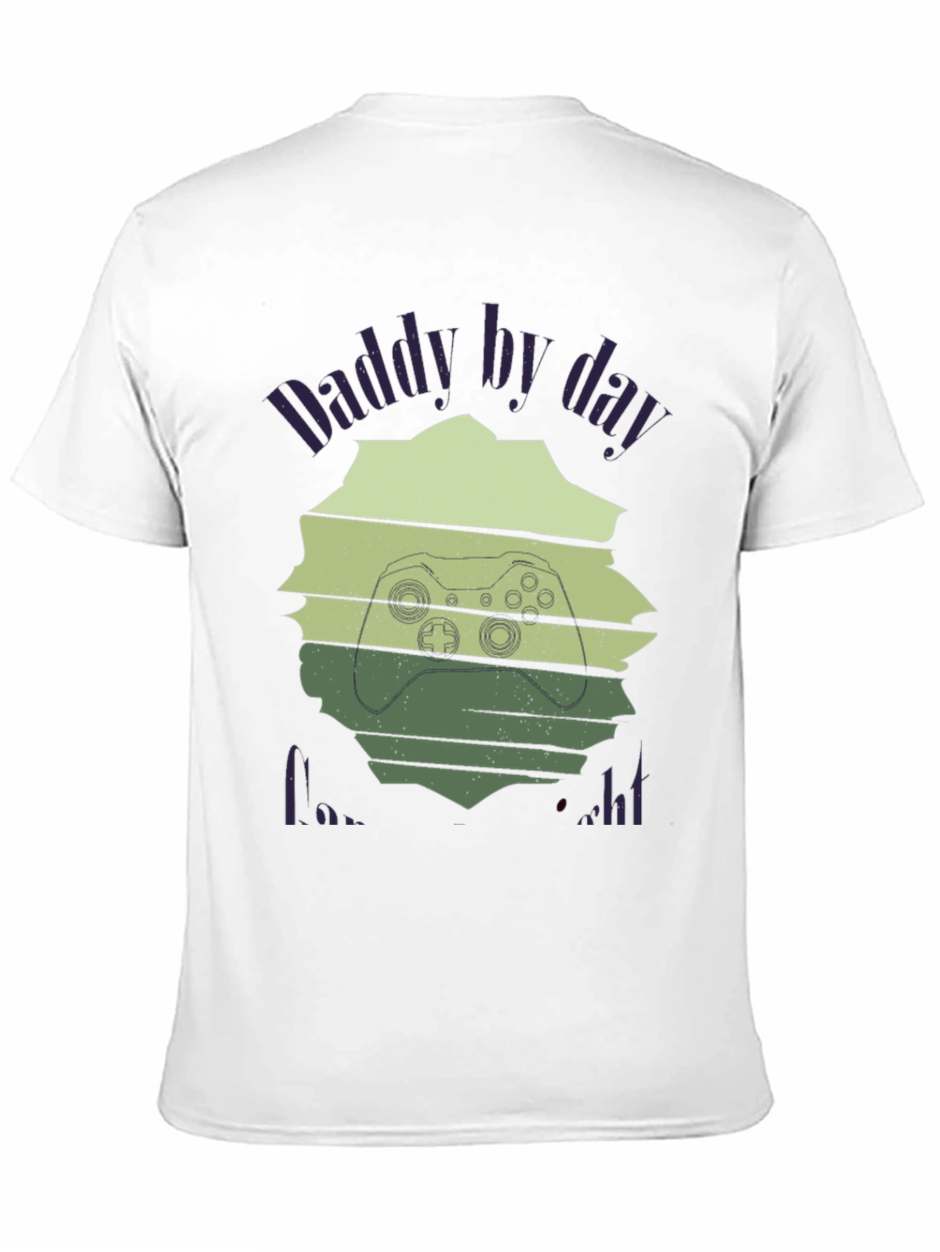 Black Daddy Gamer Black T-Shirt view 11