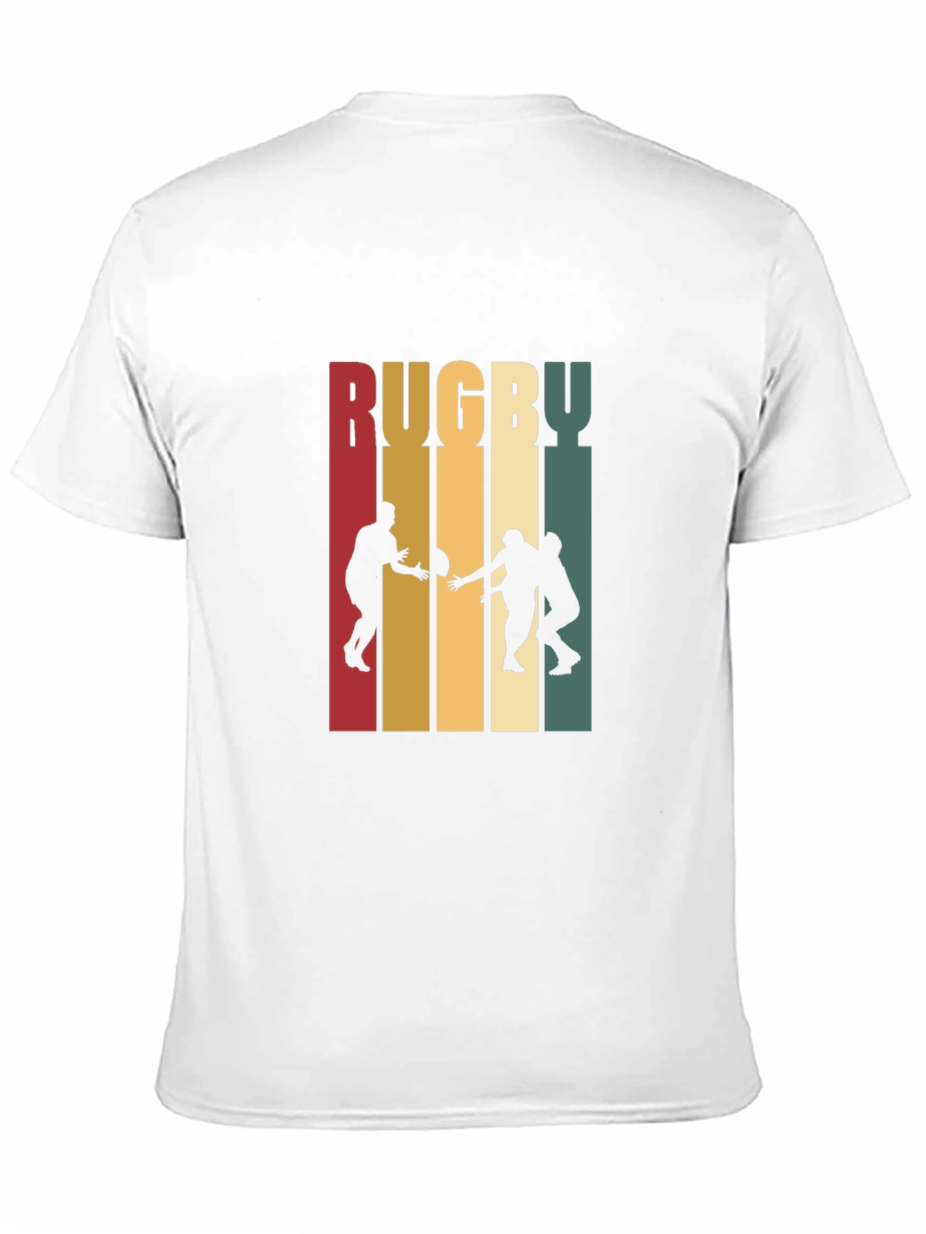 Black Rugby Graphic T-Shirt | Retro Style Cotton Tee view 11