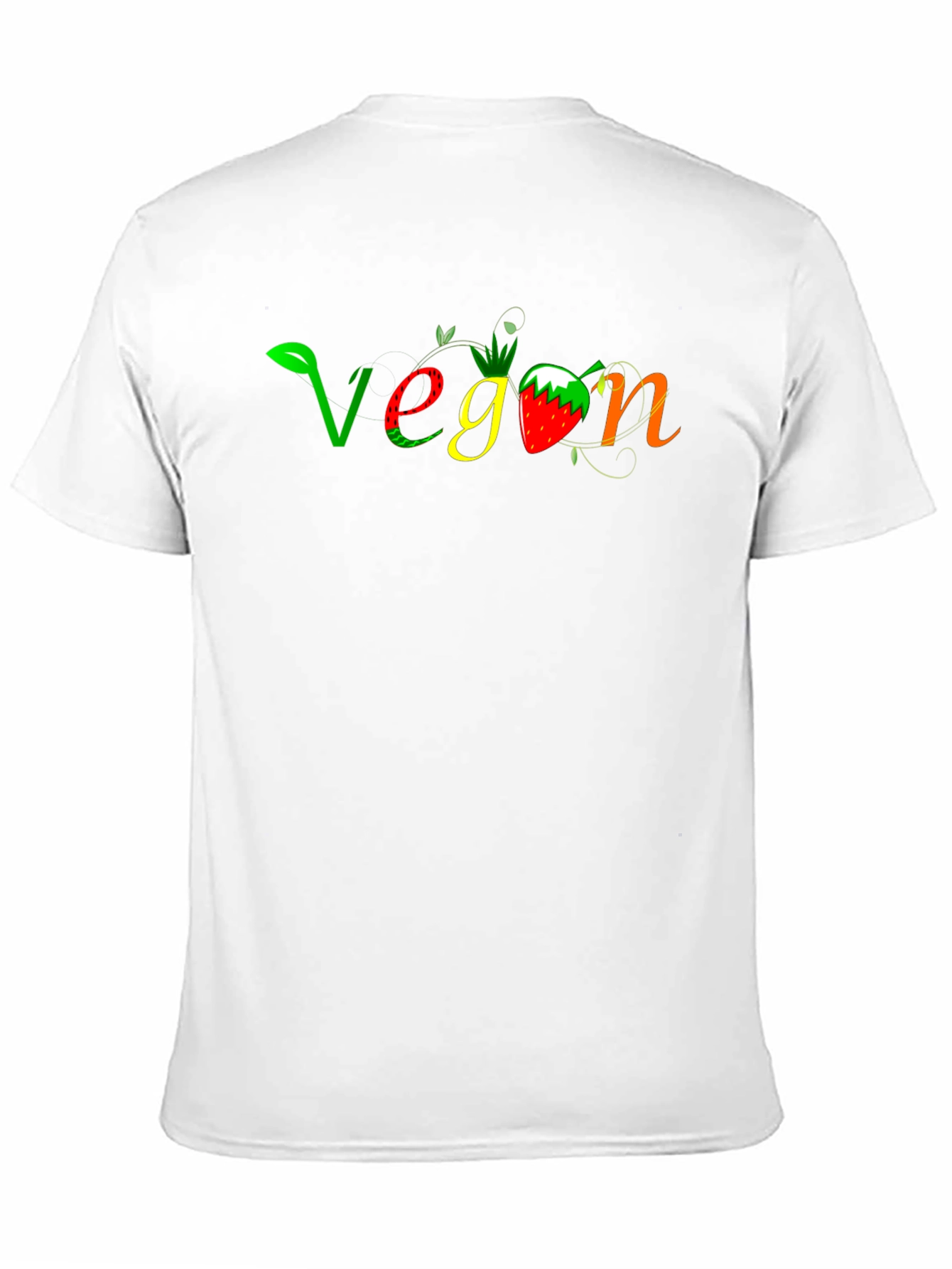 Black Vegan Graphic Tee - Fresh & Fun Design view 11